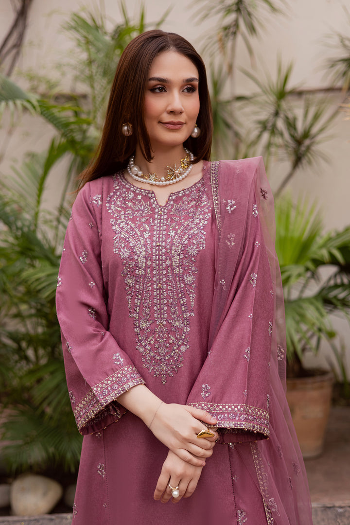  Freya 3Pc - Embroidered Festive Pret BATIK WINTER PRET 2025  BATIK   XS / Onion / Textured Cotton-S / Onion / Textured Cotton-M / Onion / Textured Cotton-L / Onion / Textured Cotton-XL / Onion / Textured Cotton