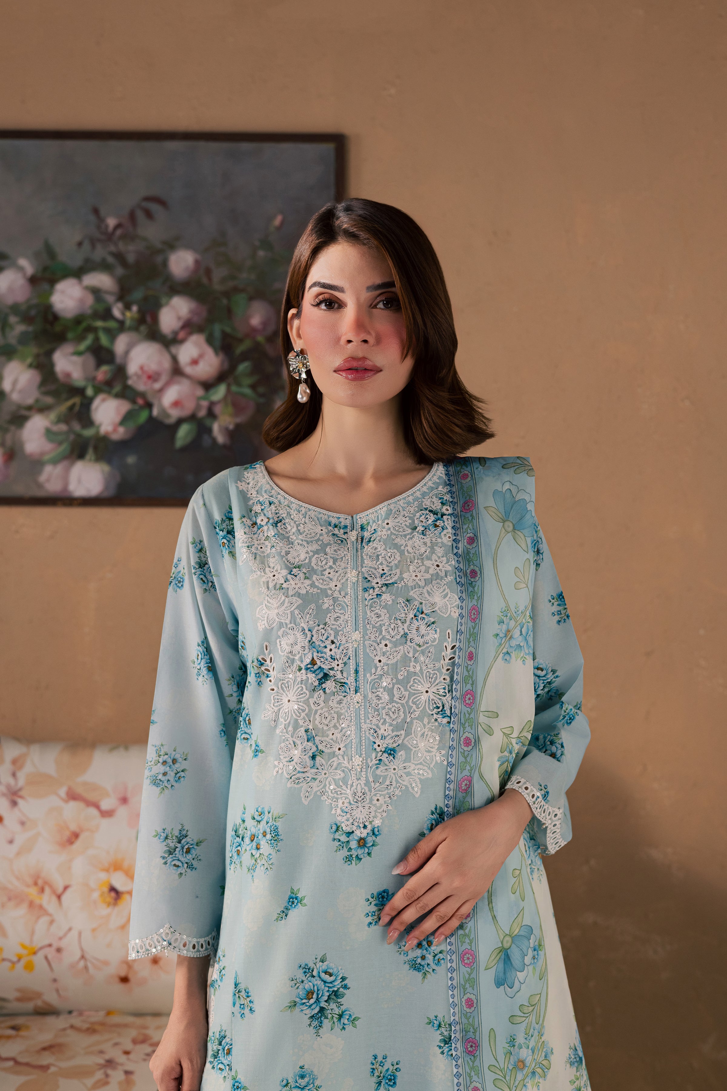  Gojo 3Pc - Printed Lawn Dress BATIKSS26  BATIK   XS / Blue / Lawn-S / Blue / Lawn-M / Blue / Lawn-L / Blue / Lawn-XL / Blue / Lawn