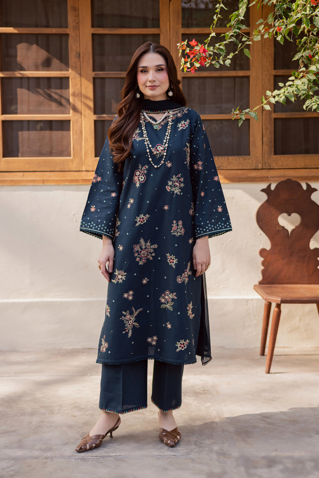  Gold Ocean 3Pc - Embroidered Khaddar Dress BATIK WINTER PRET 2025  BATIK   XS / Ocean Blue / Khaddar-S / Ocean Blue / Khaddar-M / Ocean Blue / Khaddar-L / Ocean Blue / Khaddar-XL / Ocean Blue / Khaddar