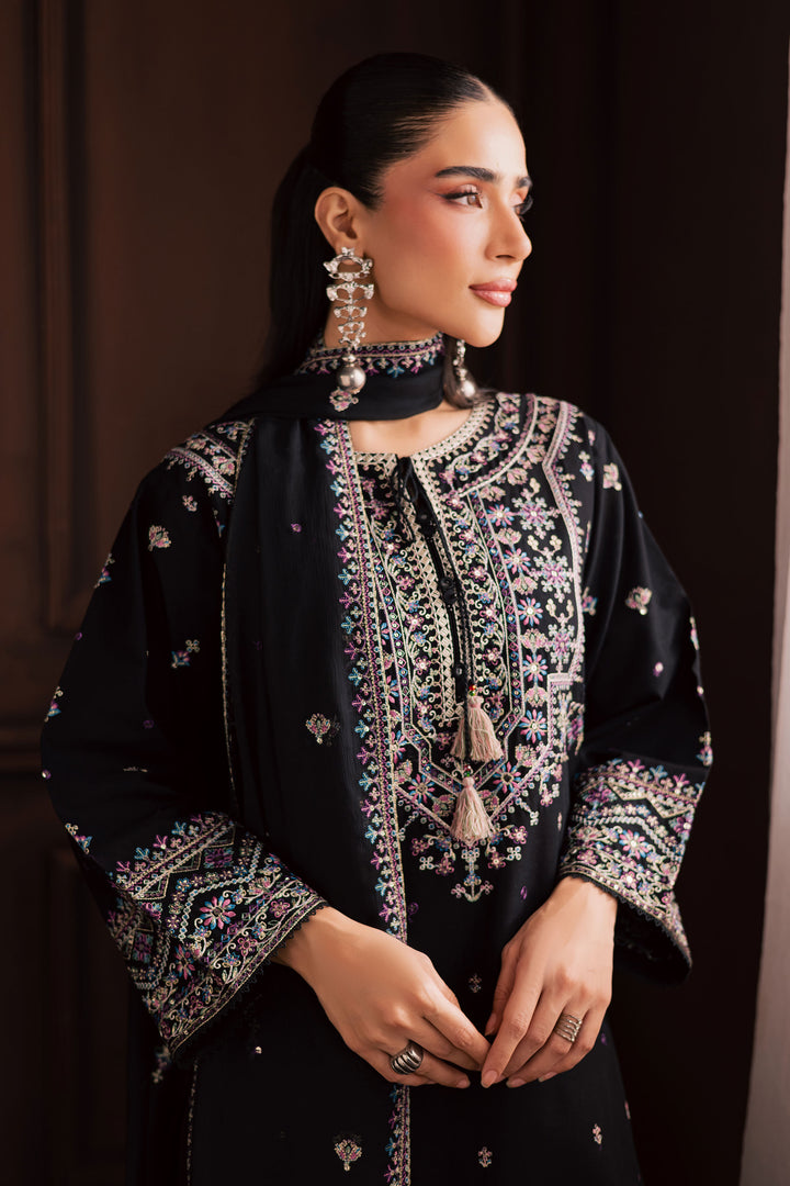  Graana 3Pc - Embroidered Khaddar Dress BATIK WINTER PRET 2025  BATIK   XS / Black / Khaddar-S / Black / Khaddar-M / Black / Khaddar-L / Black / Khaddar-XL / Black / Khaddar
