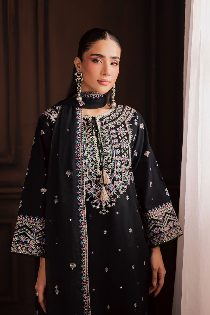  Graana 3Pc - Embroidered Khaddar Dress BATIK WINTER PRET 2025  BATIK   XS / Black / Khaddar-S / Black / Khaddar-M / Black / Khaddar-L / Black / Khaddar-XL / Black / Khaddar