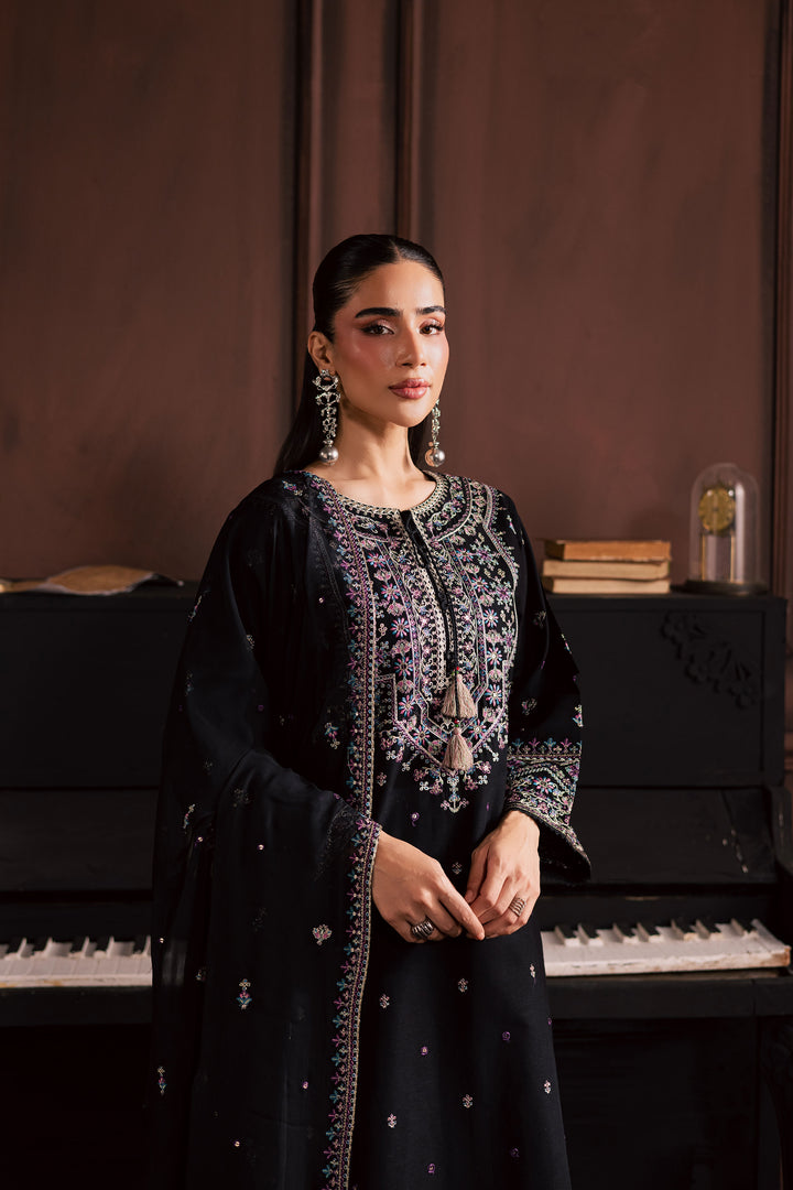  Graana 3Pc - Embroidered Khaddar Dress BATIK WINTER PRET 2025  BATIK   XS / Black / Khaddar-S / Black / Khaddar-M / Black / Khaddar-L / Black / Khaddar-XL / Black / Khaddar