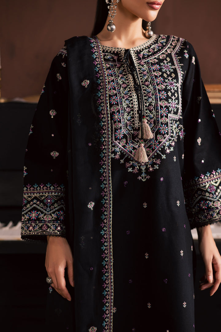  Graana 3Pc - Embroidered Khaddar Dress BATIK WINTER PRET 2025  BATIK   XS / Black / Khaddar-S / Black / Khaddar-M / Black / Khaddar-L / Black / Khaddar-XL / Black / Khaddar