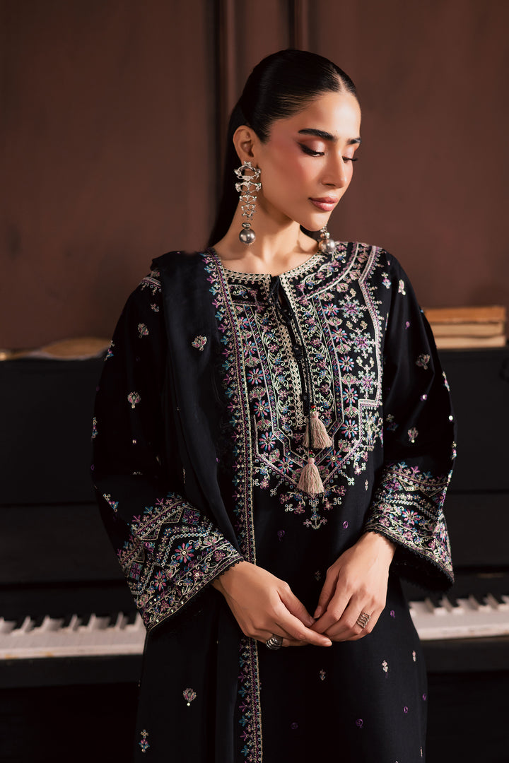  Graana 3Pc - Embroidered Khaddar Dress BATIK WINTER PRET 2025  BATIK   XS / Black / Khaddar-S / Black / Khaddar-M / Black / Khaddar-L / Black / Khaddar-XL / Black / Khaddar