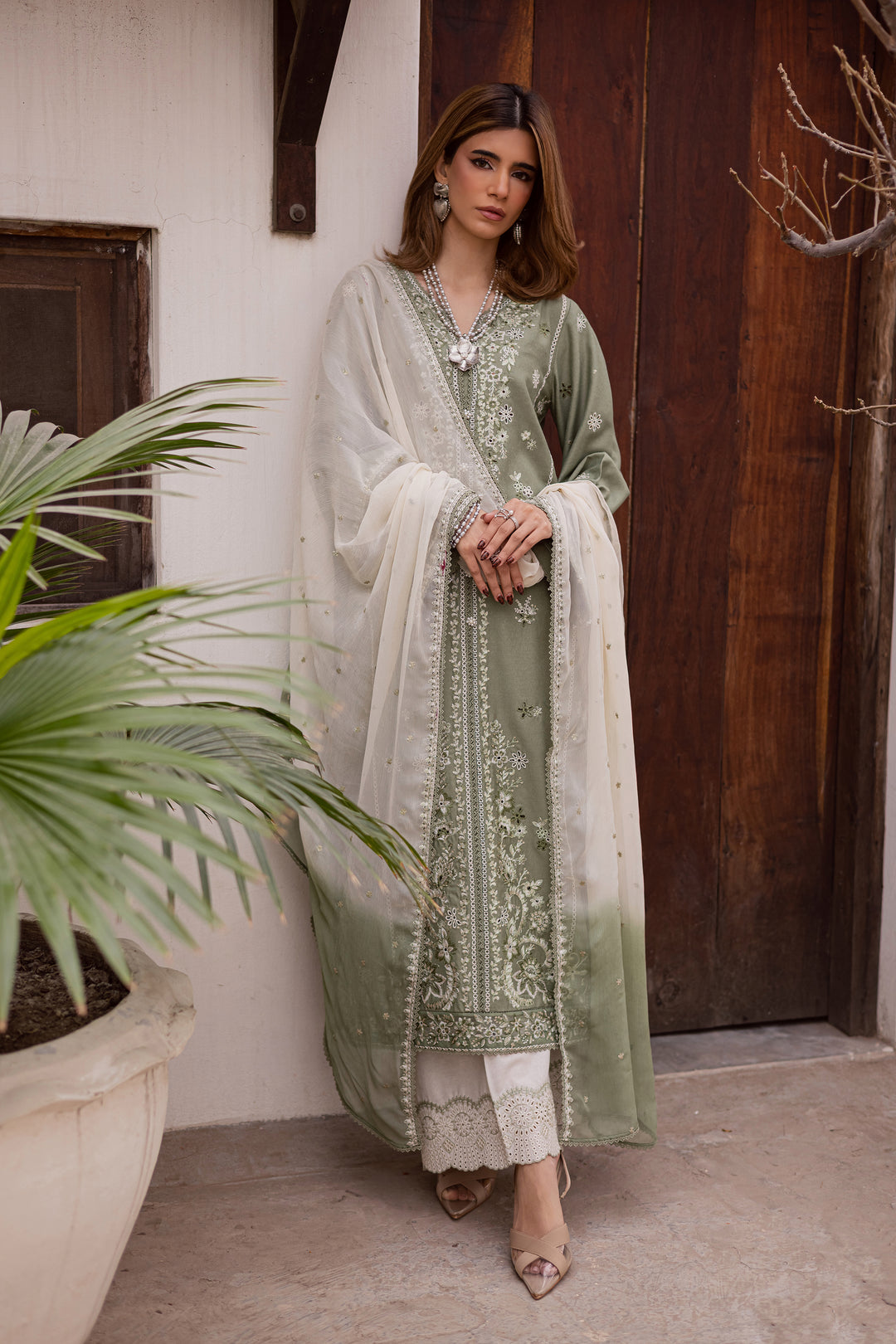  Grass Hopper 3Pc - Embroidered Festive Pret BATIK WINTER PRET 2025  BATIK   XS / Sage Green / Textured Cotton-S / Sage Green / Textured Cotton-M / Sage Green / Textured Cotton-L / Sage Green / Textured Cotton-XL / Sage Green / Textured Cotton