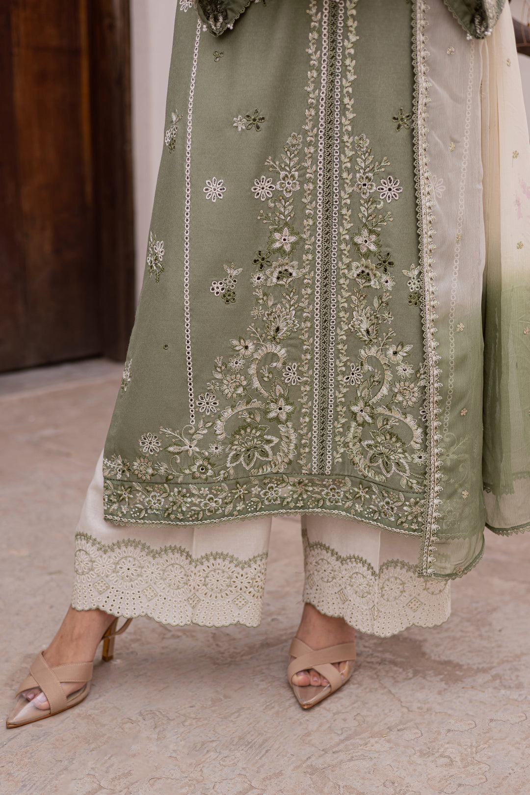  Grass Hopper 3Pc - Embroidered Festive Pret BATIK WINTER PRET 2025  BATIK   XS / Sage Green / Textured Cotton-S / Sage Green / Textured Cotton-M / Sage Green / Textured Cotton-L / Sage Green / Textured Cotton-XL / Sage Green / Textured Cotton