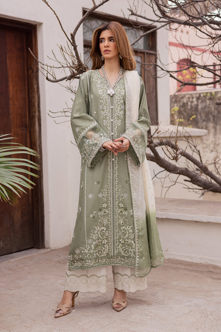  Grass Hopper 3Pc - Embroidered Festive Pret BATIK WINTER PRET 2025  BATIK   XS / Sage Green / Textured Cotton-S / Sage Green / Textured Cotton-M / Sage Green / Textured Cotton-L / Sage Green / Textured Cotton-XL / Sage Green / Textured Cotton