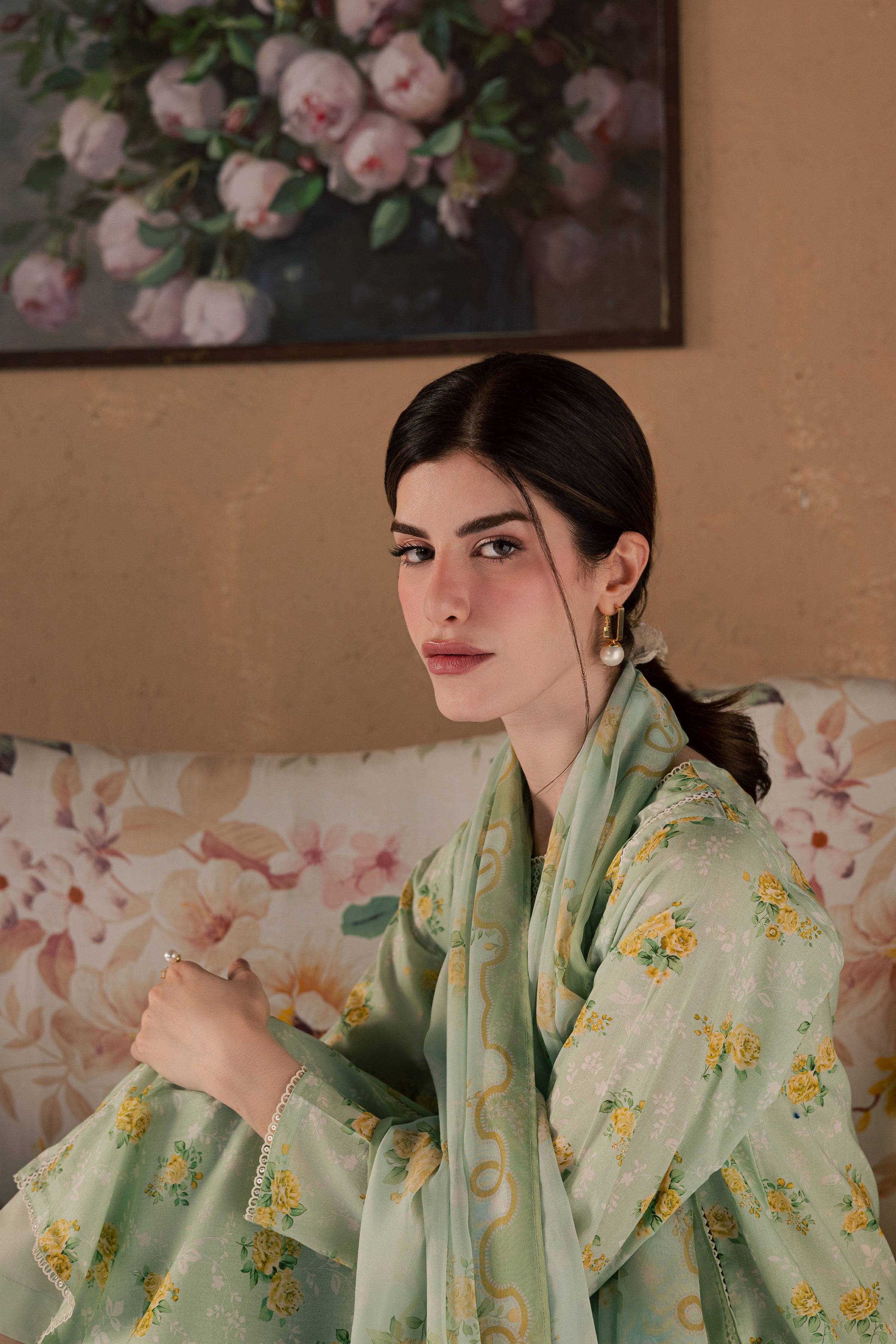  Green Glaze 3Pc - Printed Lawn Dress BATIKSS26  BATIK   XS / Green / Lawn-S / Green / Lawn-M / Green / Lawn-L / Green / Lawn-XL / Green / Lawn