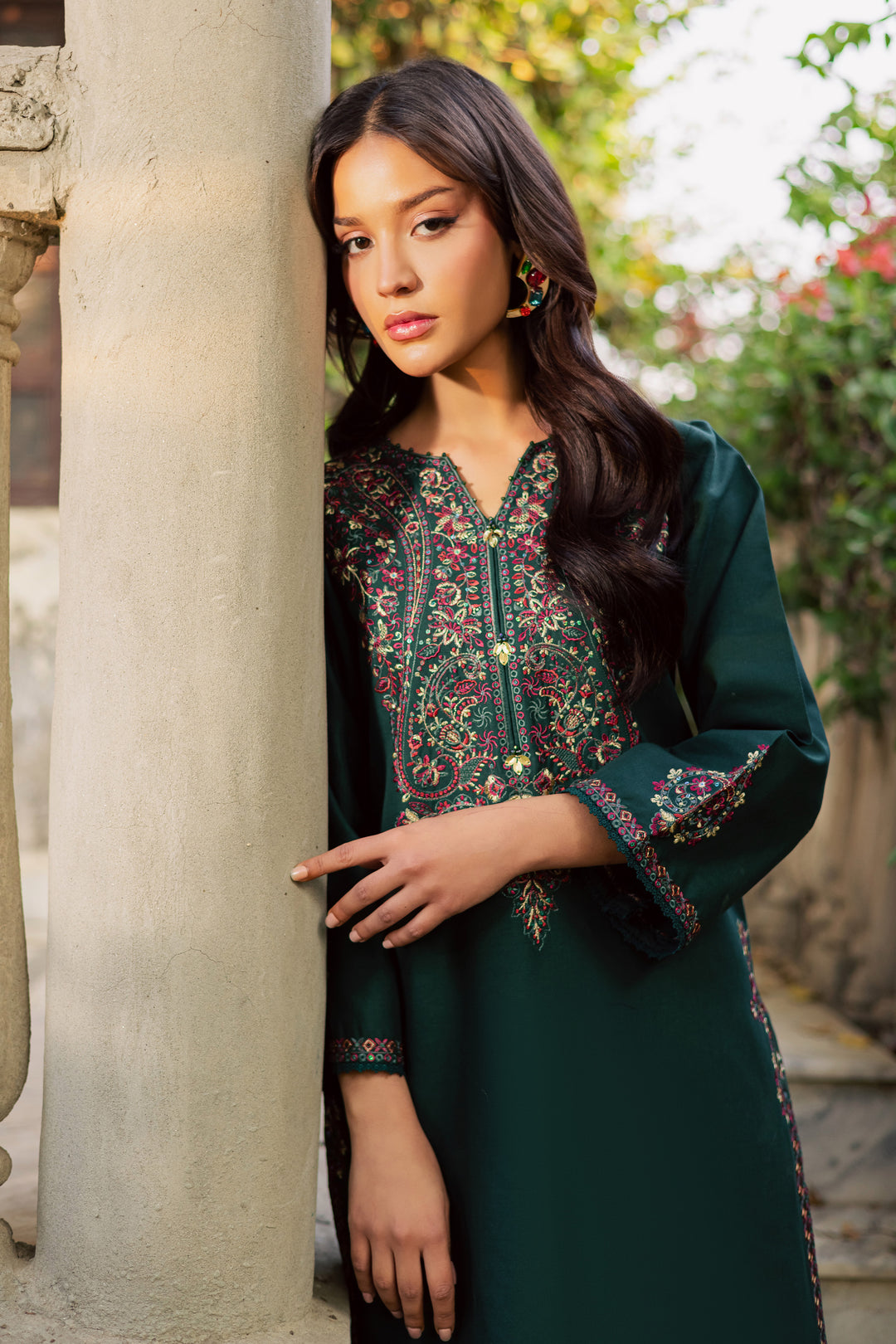  Green Grinch 2Pc - Embroidered Khaddar Dress BATIK WINTER PRET 2025  BATIK   XS / Green / Khaddar-S / Green / Khaddar-M / Green / Khaddar-L / Green / Khaddar-XL / Green / Khaddar