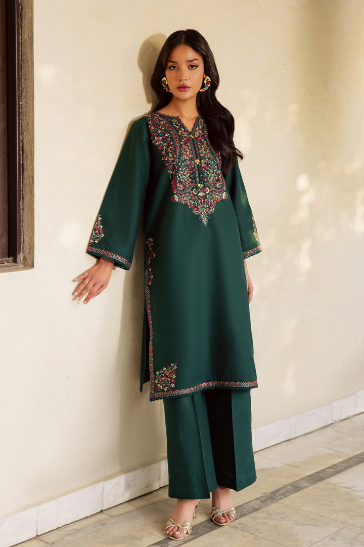  Green Grinch 2Pc - Embroidered Khaddar Dress BATIK WINTER PRET 2025  BATIK   XS / Green / Khaddar-S / Green / Khaddar-M / Green / Khaddar-L / Green / Khaddar-XL / Green / Khaddar