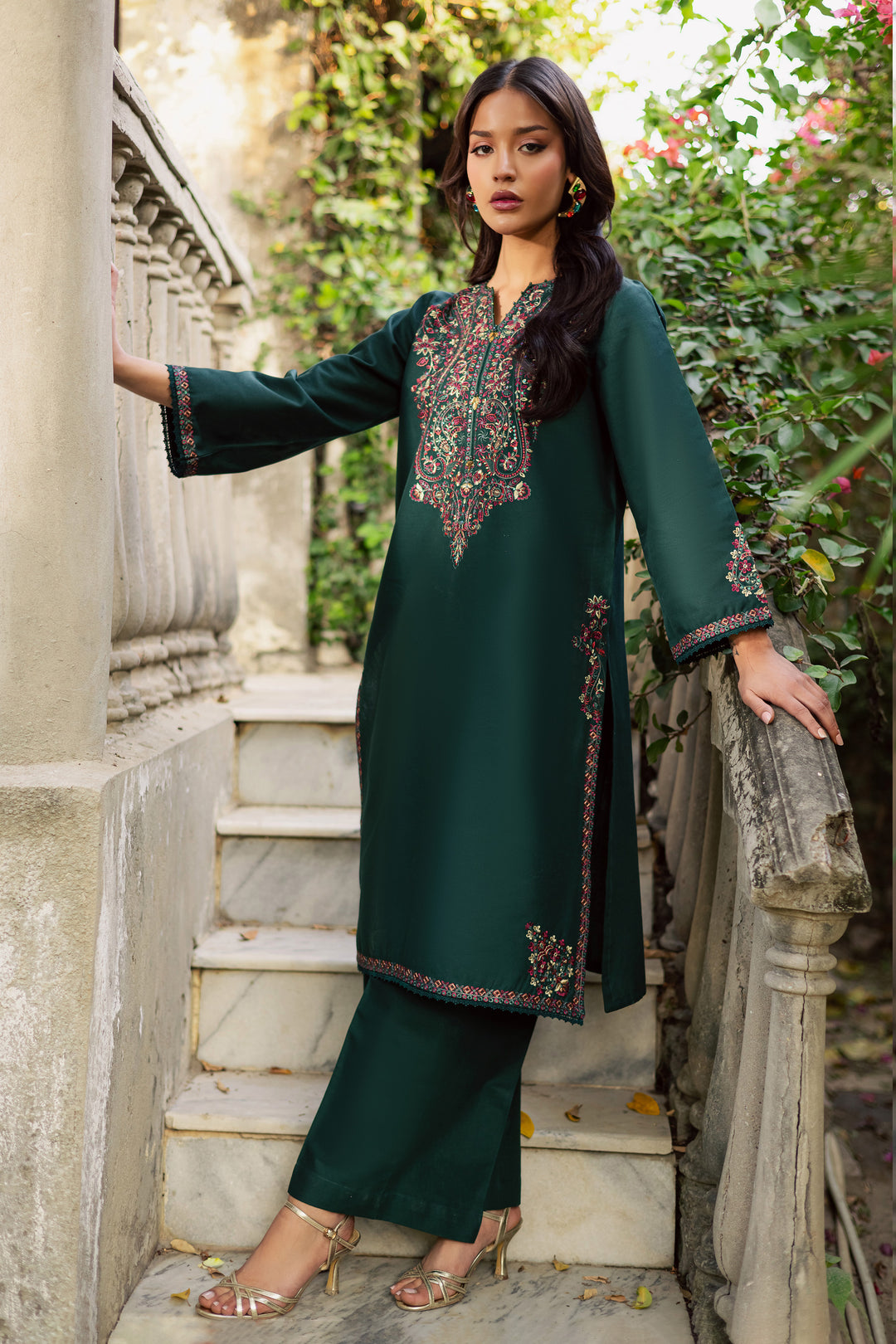  Green Grinch 2Pc - Embroidered Khaddar Dress BATIK WINTER PRET 2025  BATIK   XS / Green / Khaddar-S / Green / Khaddar-M / Green / Khaddar-L / Green / Khaddar-XL / Green / Khaddar