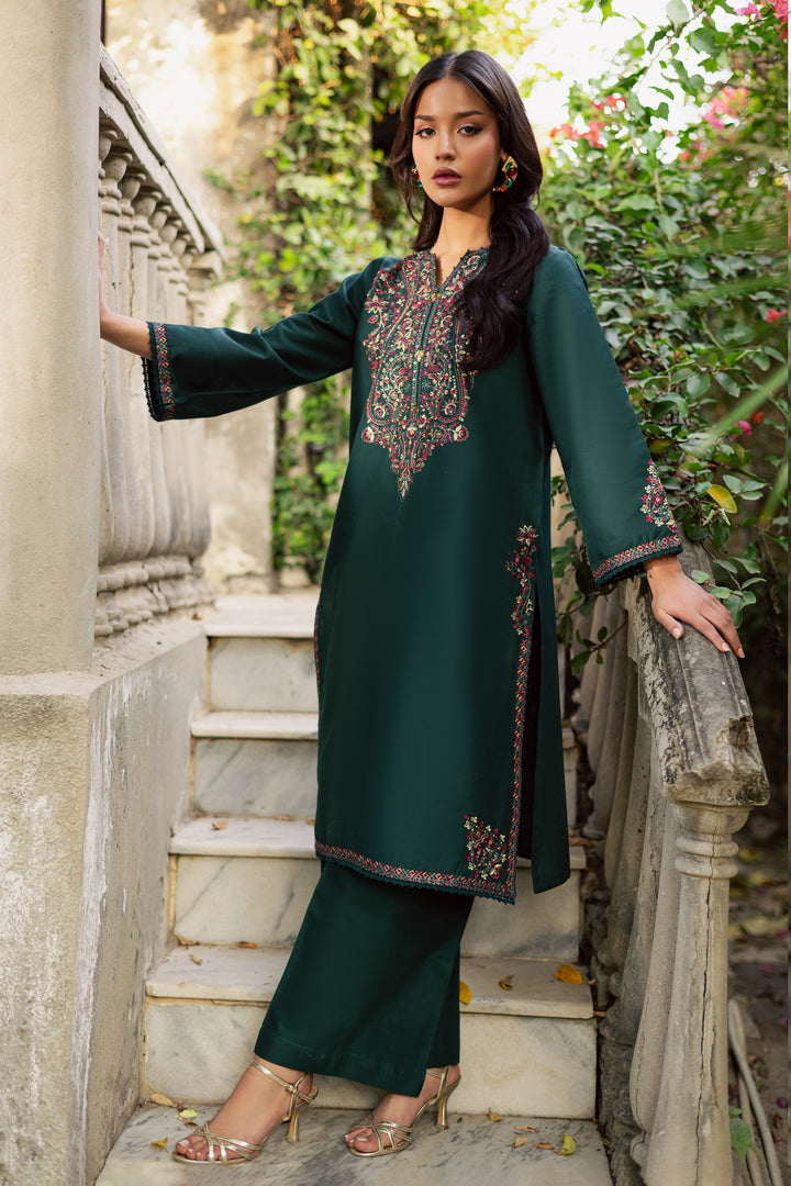  Green Grinch 2Pc - Embroidered Khaddar Dress BATIK WINTER PRET 2025  BATIK   XS / Green / Khaddar-S / Green / Khaddar-M / Green / Khaddar-L / Green / Khaddar-XL / Green / Khaddar