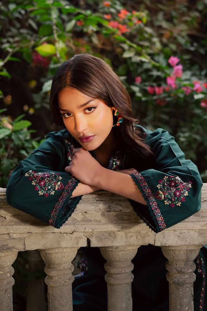  Green Grinch 2Pc - Embroidered Khaddar Dress BATIK WINTER PRET 2025  BATIK   XS / Green / Khaddar-S / Green / Khaddar-M / Green / Khaddar-L / Green / Khaddar-XL / Green / Khaddar