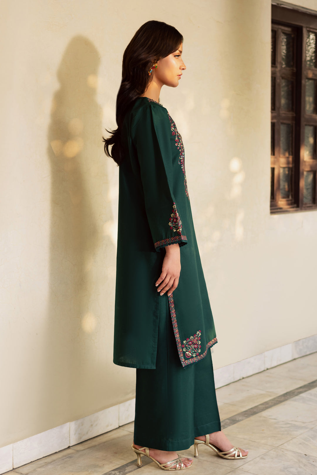  Green Grinch 2Pc - Embroidered Khaddar Dress BATIK WINTER PRET 2025  BATIK   XS / Green / Khaddar-S / Green / Khaddar-M / Green / Khaddar-L / Green / Khaddar-XL / Green / Khaddar