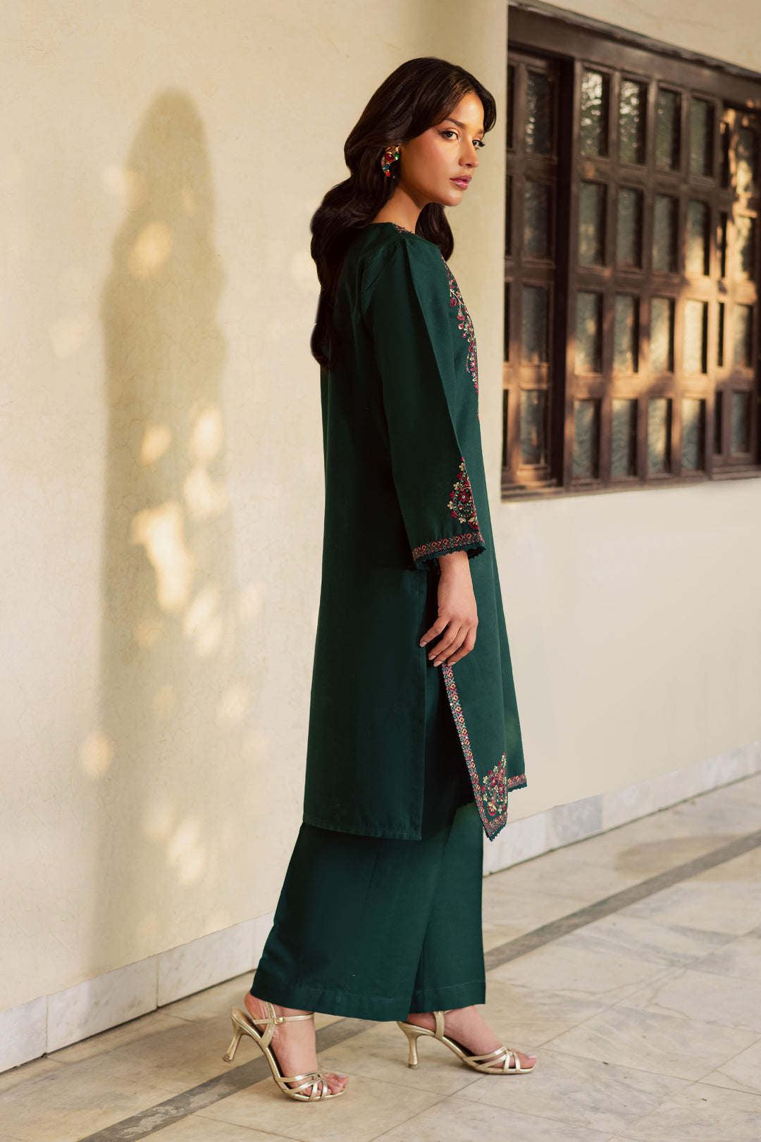  Green Grinch 2Pc - Embroidered Khaddar Dress BATIK WINTER PRET 2025  BATIK   XS / Green / Khaddar-S / Green / Khaddar-M / Green / Khaddar-L / Green / Khaddar-XL / Green / Khaddar