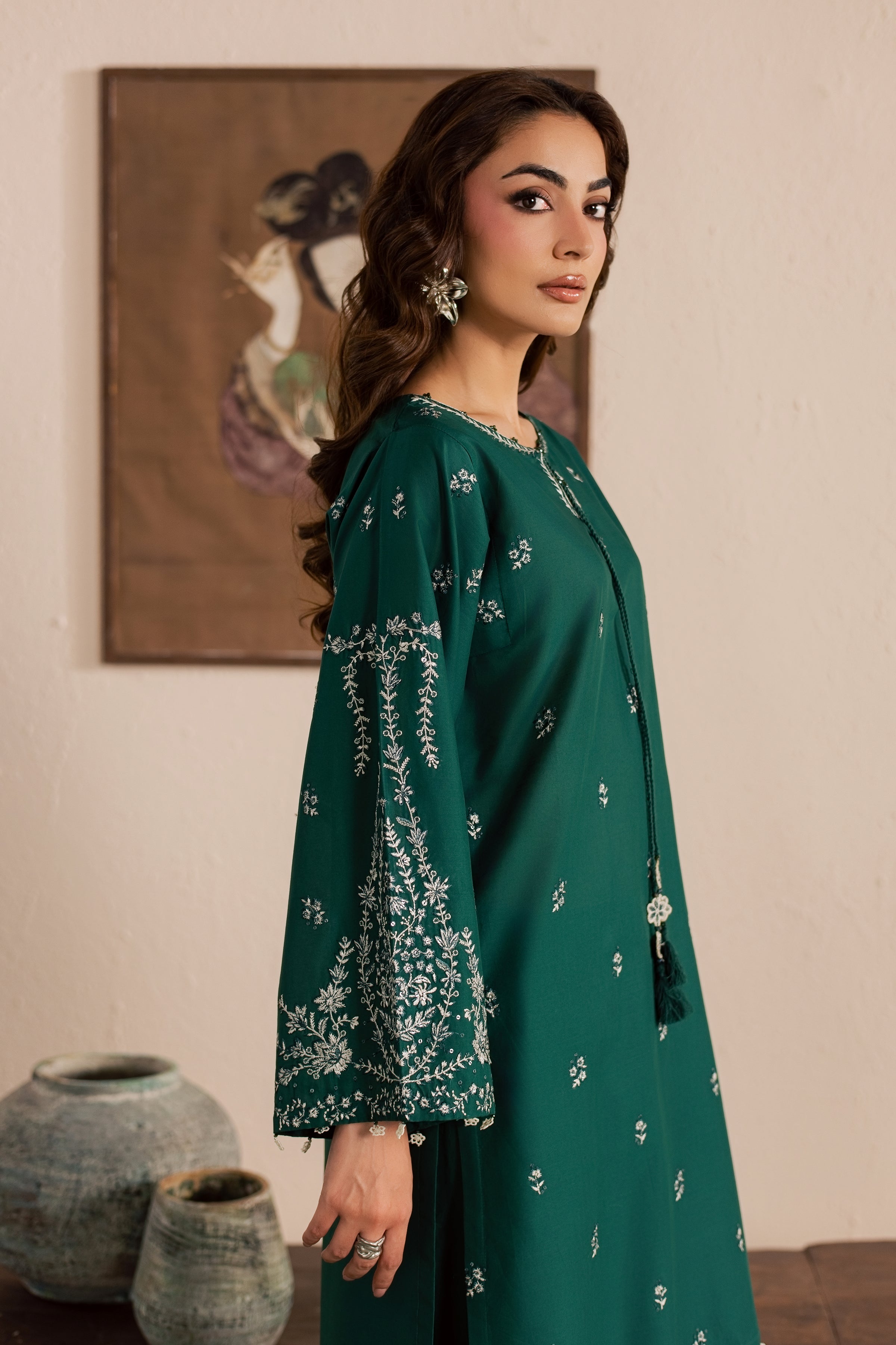  Green Nairobi 2Pc - Embroidered Lawn Dress EverydayEdit26  BATIK   XS / Perzik Green / Pima Lawn-S / Perzik Green / Pima Lawn-M / Perzik Green / Pima Lawn-L / Perzik Green / Pima Lawn-XL / Perzik Green / Pima Lawn