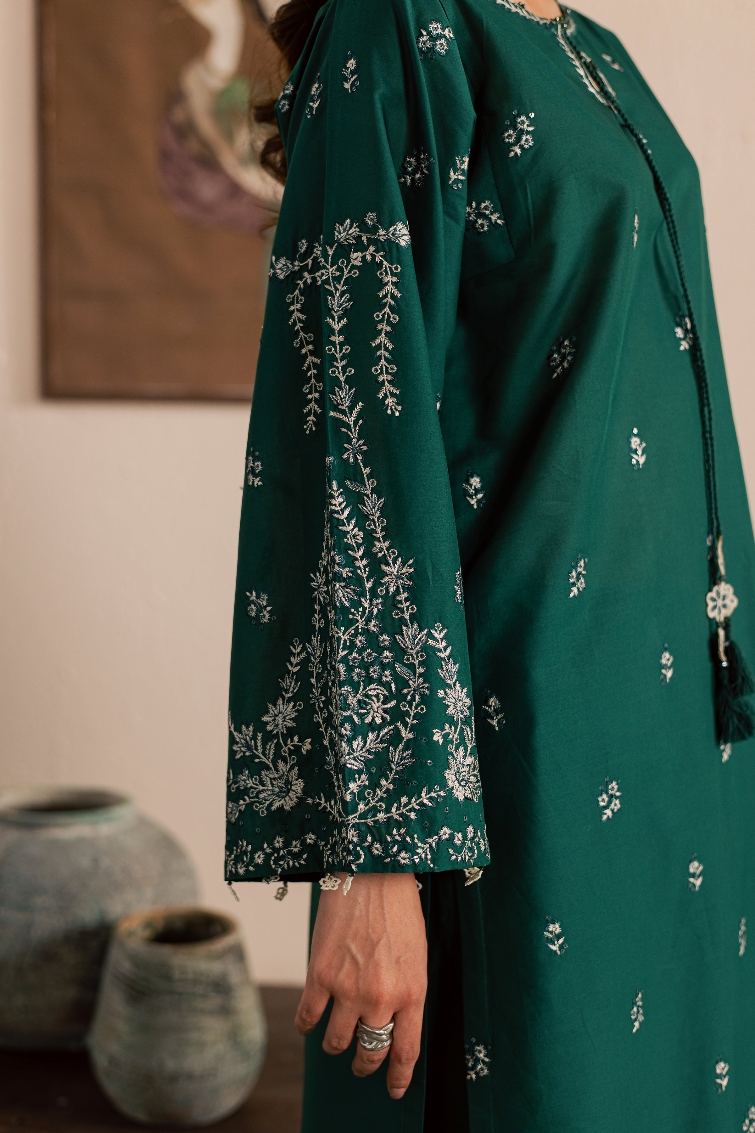  Green Nairobi 2Pc - Embroidered Lawn Dress EverydayEdit26  BATIK   XS / Perzik Green / Pima Lawn-S / Perzik Green / Pima Lawn-M / Perzik Green / Pima Lawn-L / Perzik Green / Pima Lawn-XL / Perzik Green / Pima Lawn