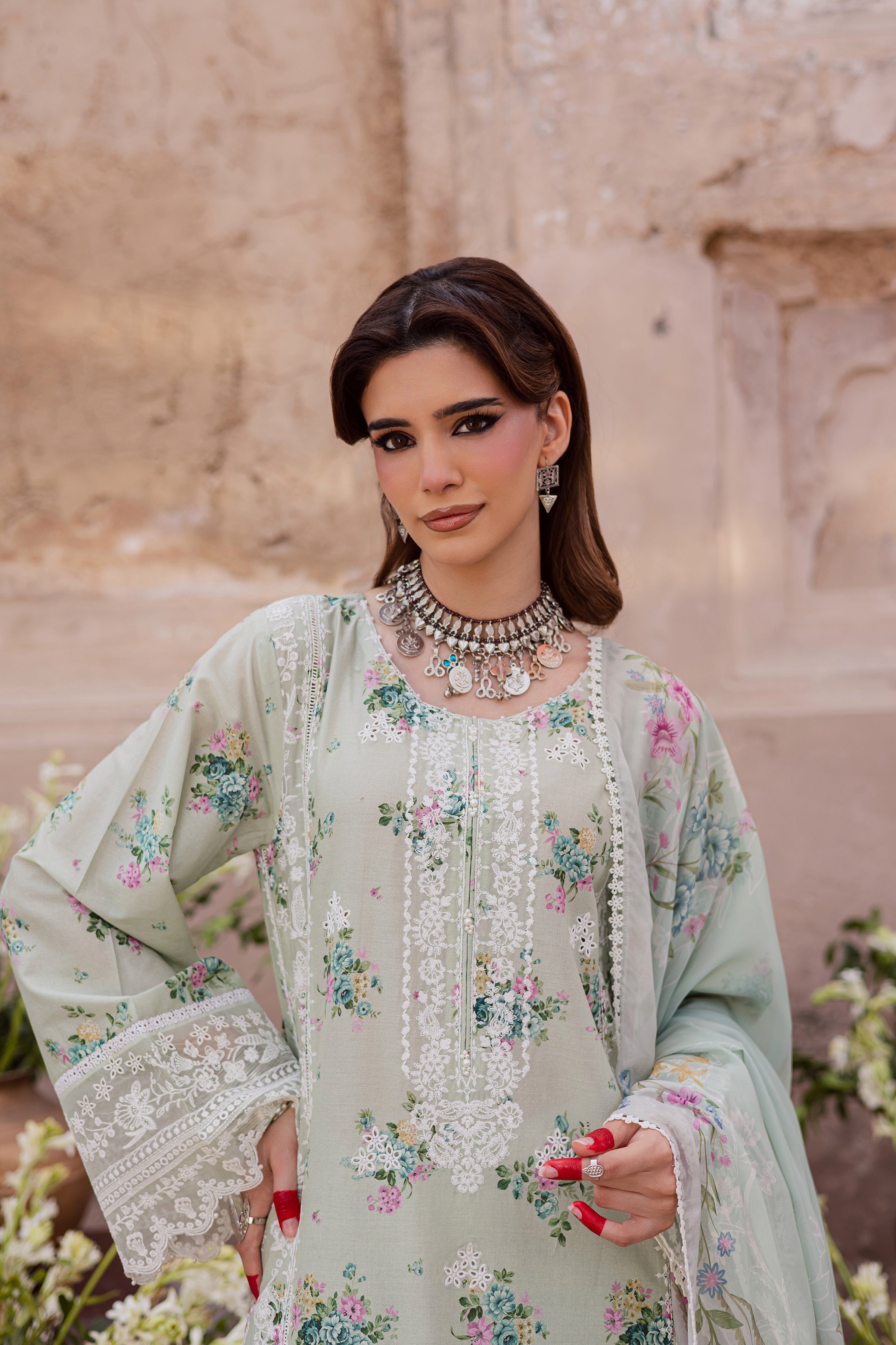  Green Pie 3Pc - Festive Eid Prints BATIKEID2026  BATIK   XS / Green / Lawn-S / Green / Lawn-M / Green / Lawn-L / Green / Lawn-XL / Green / Lawn