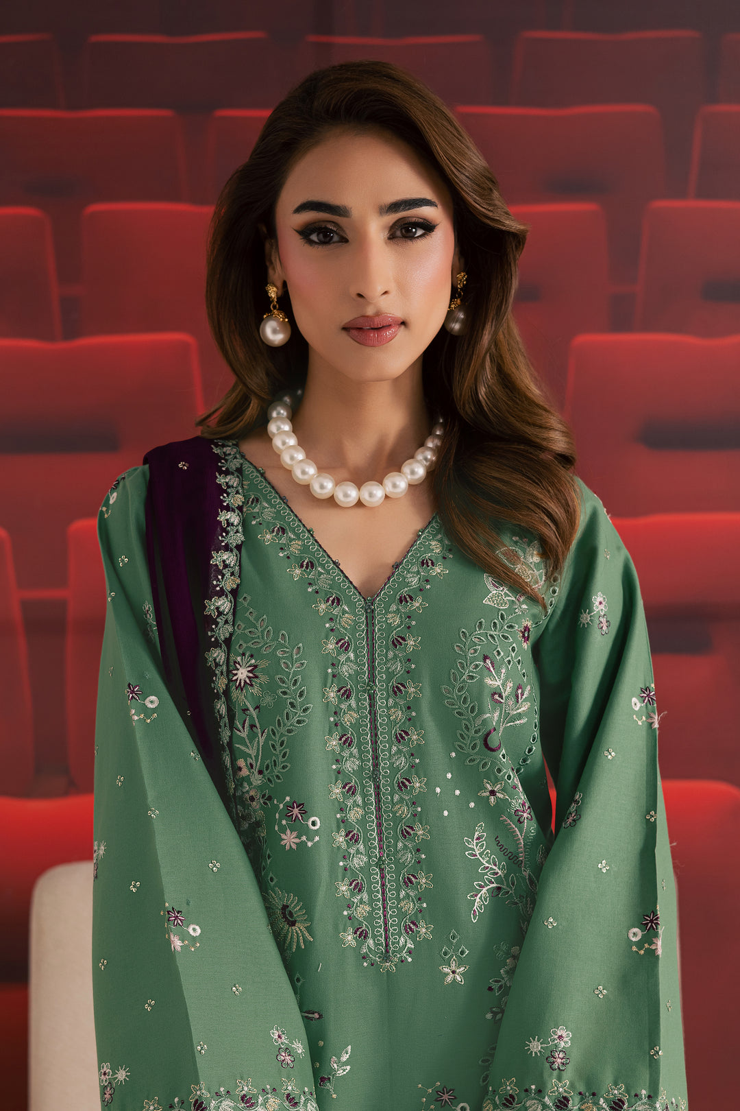  Green Spruce 3Pc - Embroidered Khaddar Dress BATIK WINTER PRET 2025  BATIK   XS / Frosty Spruce / Khaddar-S / Frosty Spruce / Khaddar-M / Frosty Spruce / Khaddar-L / Frosty Spruce / Khaddar-XL / Frosty Spruce / Khaddar