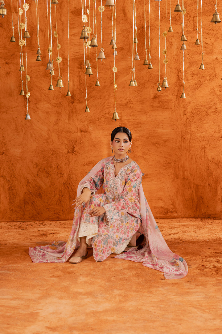  Gul 3Pc - Printed Lawn Dress BATIKEID2026  BATIK   XS / Pink / Lawn-S / Pink / Lawn-M / Pink / Lawn-L / Pink / Lawn-XL / Pink / Lawn