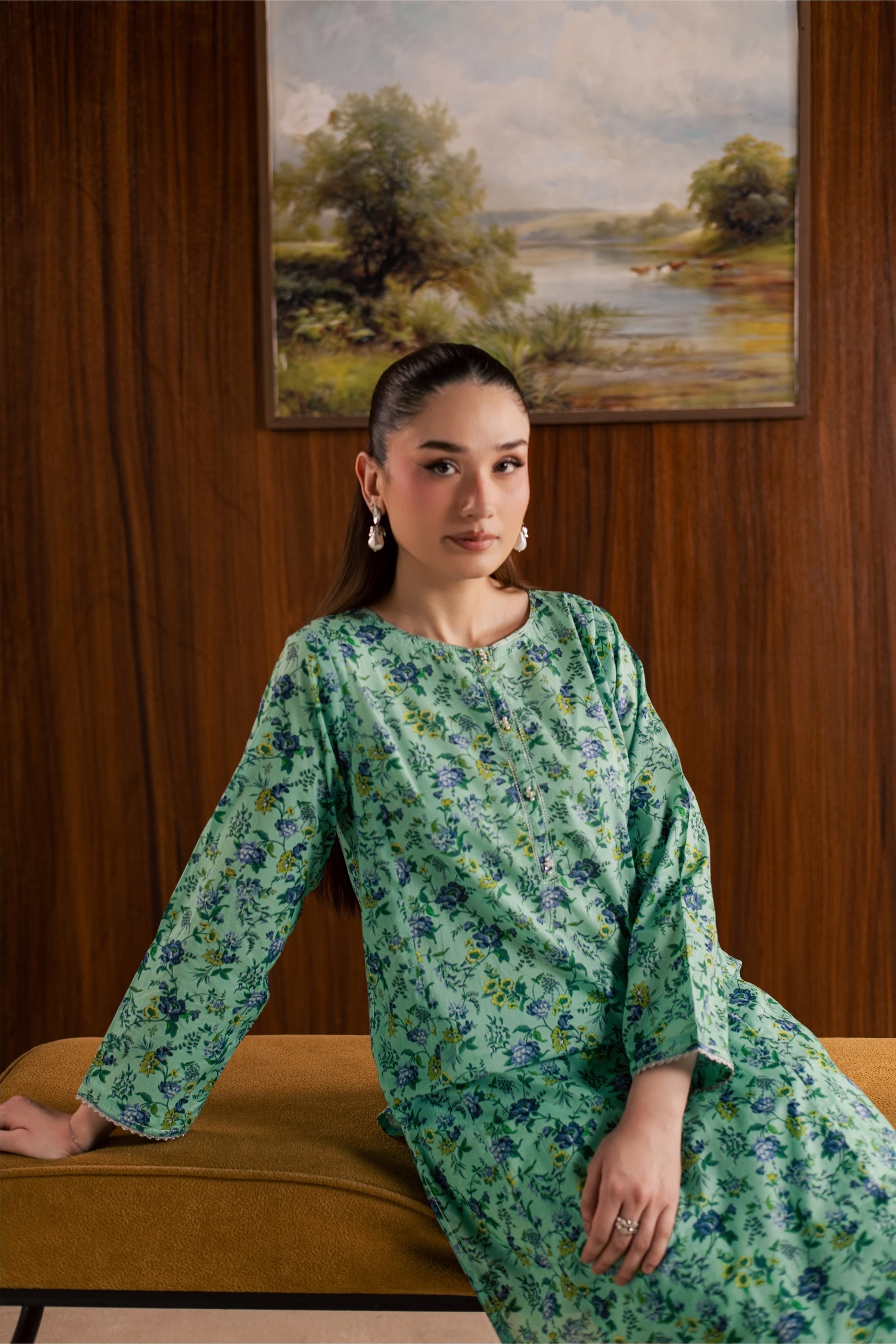  Hanna 2Pc - Printed Lawn Dress BATIKSS26  BATIK   XS / Blue / Lawn-S / Blue / Lawn-M / Blue / Lawn-L / Blue / Lawn-XL / Blue / Lawn