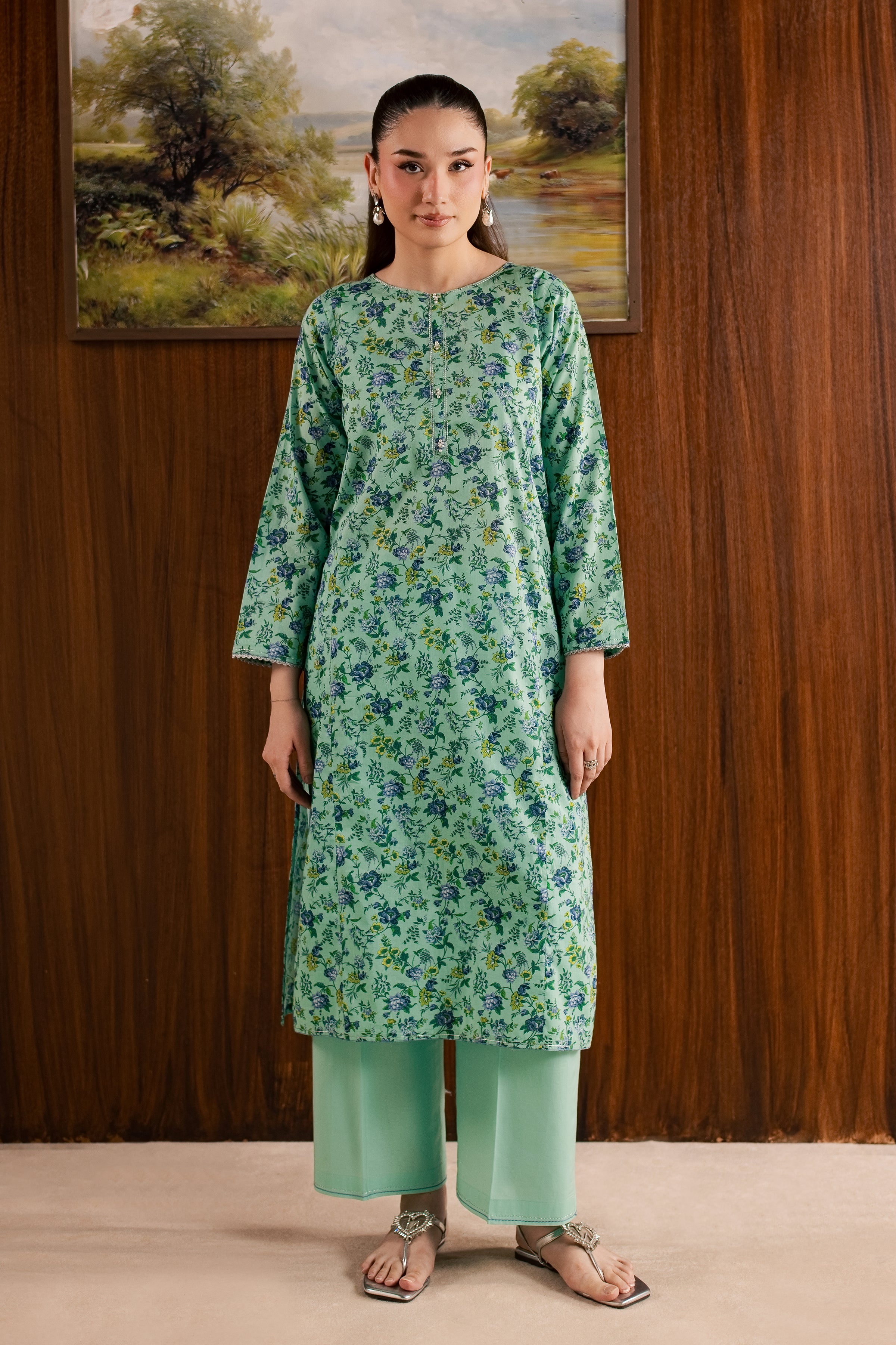  Hanna 2Pc - Printed Lawn Dress BATIKSS26  BATIK   XS / Blue / Lawn-S / Blue / Lawn-M / Blue / Lawn-L / Blue / Lawn-XL / Blue / Lawn