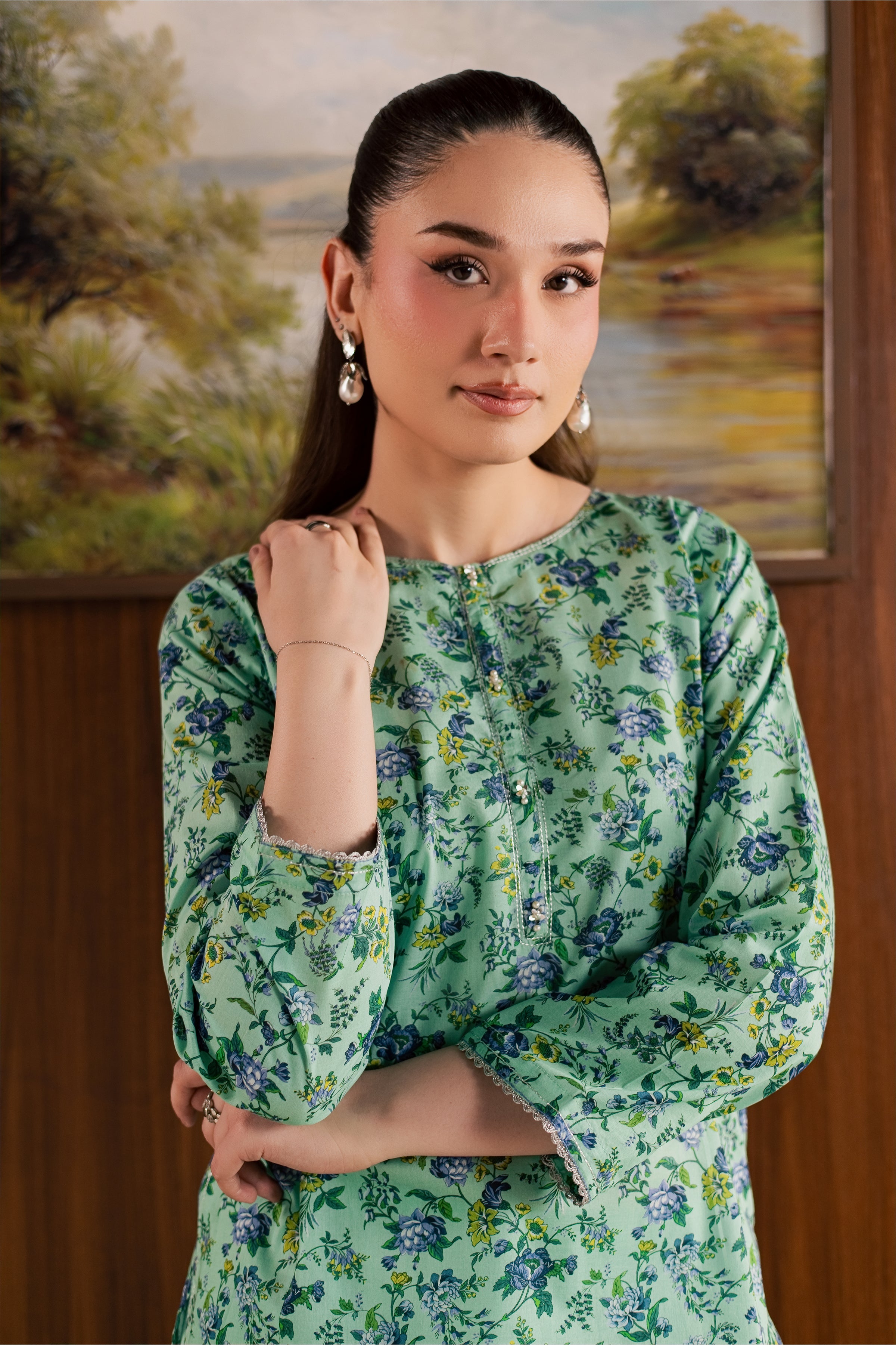  Hanna 2Pc - Printed Lawn Dress BATIKSS26  BATIK   XS / Blue / Lawn-S / Blue / Lawn-M / Blue / Lawn-L / Blue / Lawn-XL / Blue / Lawn