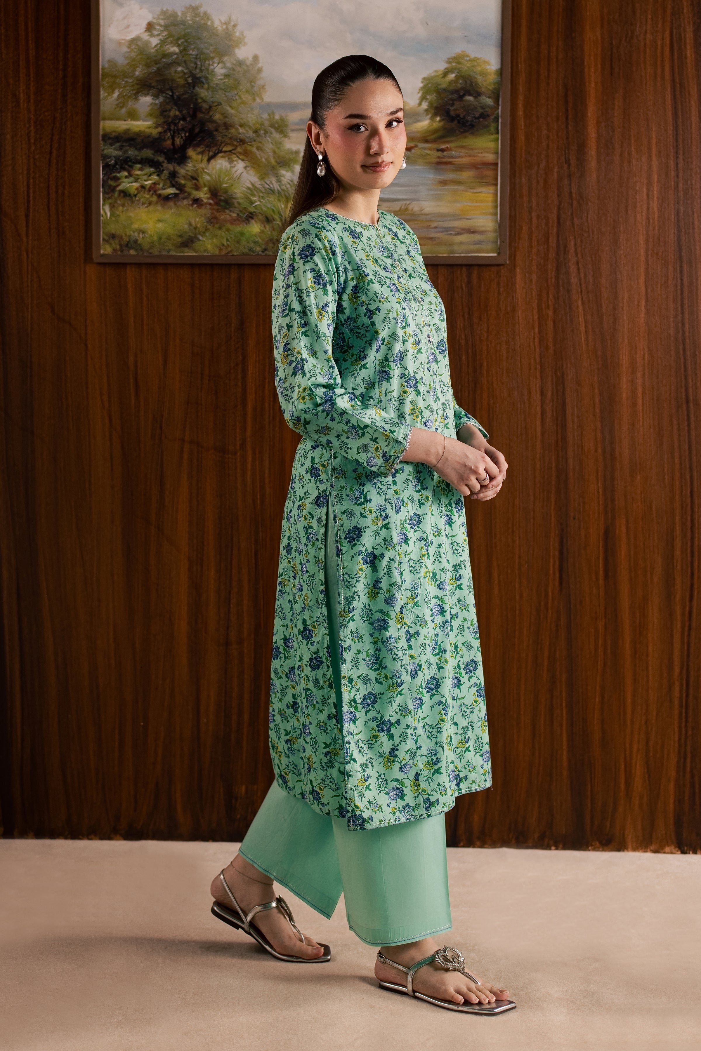  Hanna 2Pc - Printed Lawn Dress BATIKSS26  BATIK   XS / Blue / Lawn-S / Blue / Lawn-M / Blue / Lawn-L / Blue / Lawn-XL / Blue / Lawn