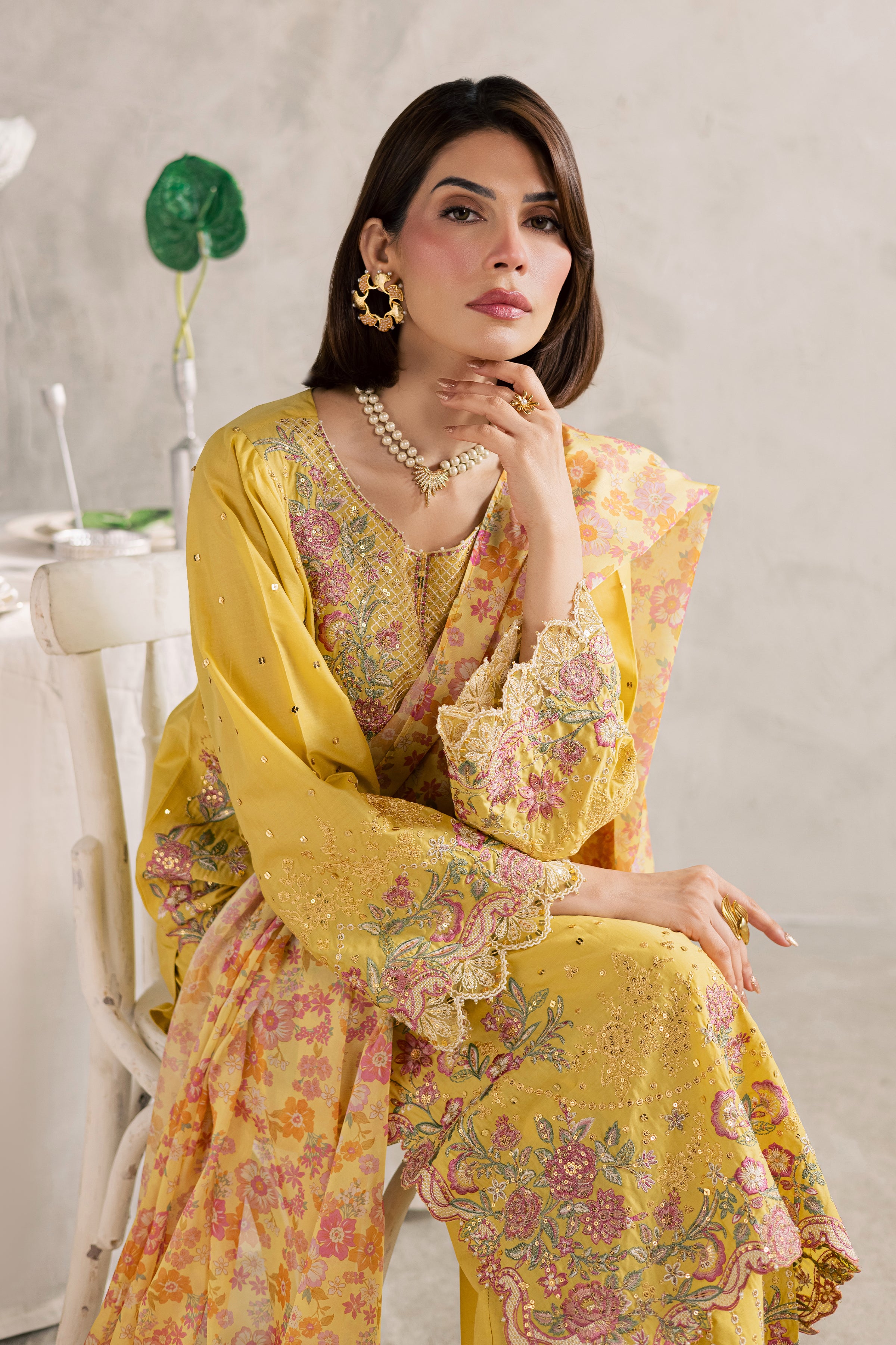  Her Soul 3Pc - Festive Embroidered Lawn BATIKEID2026  BATIK   XS / Lemon Yellow / Pima Lawn-S / Lemon Yellow / Pima Lawn-M / Lemon Yellow / Pima Lawn-L / Lemon Yellow / Pima Lawn-XL / Lemon Yellow / Pima Lawn