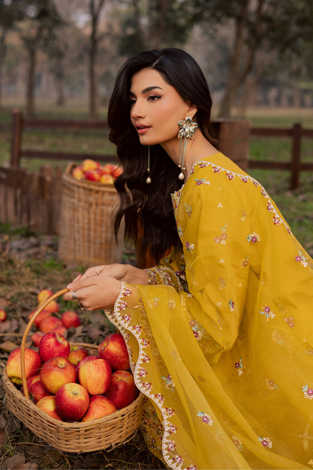  Horizon 3Pc - Festive Embroidered Lawn BATIKEID2026  BATIK   XS / Honey / Pima Lawn-S / Honey / Pima Lawn-M / Honey / Pima Lawn-L / Honey / Pima Lawn-XL / Honey / Pima Lawn