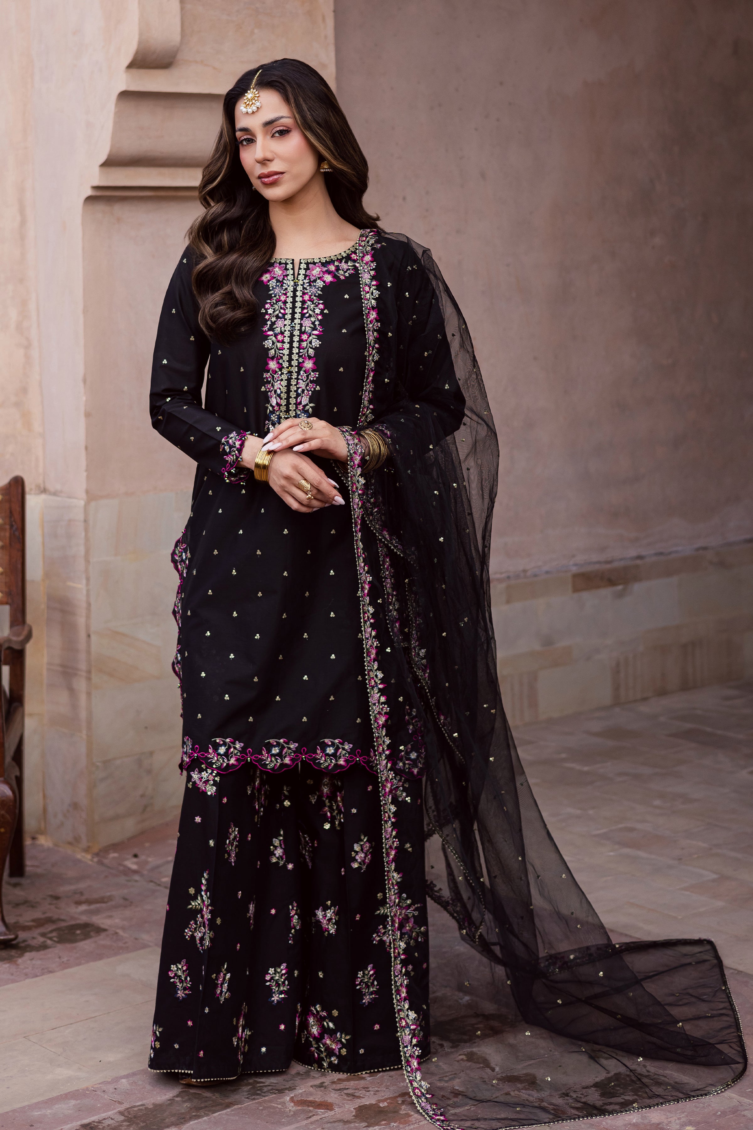  Hozier 3Pc - Festive Embroidered Lawn BATIKEID2026  BATIK   XS / Black / Pima Lawn-S / Black / Pima Lawn-M / Black / Pima Lawn-L / Black / Pima Lawn-XL / Black / Pima Lawn