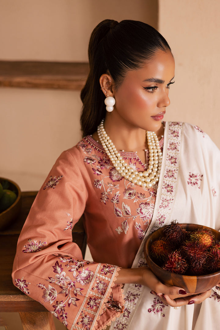  Hunter 3Pc - Embroidered Khaddar Dress BATIK WINTER PRET 2025  BATIK   XS / Coral Peach / Khaddar-S / Coral Peach / Khaddar-M / Coral Peach / Khaddar-L / Coral Peach / Khaddar-XL / Coral Peach / Khaddar