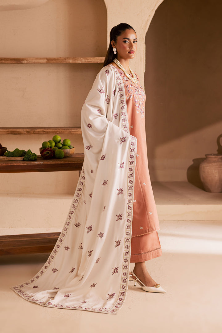  Hunter 3Pc - Embroidered Khaddar Dress BATIK WINTER PRET 2025  BATIK   XS / Coral Peach / Khaddar-S / Coral Peach / Khaddar-M / Coral Peach / Khaddar-L / Coral Peach / Khaddar-XL / Coral Peach / Khaddar