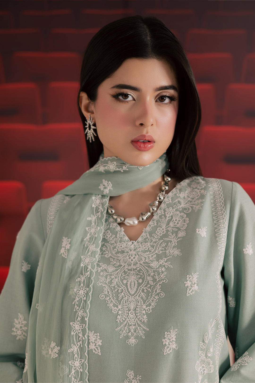  Ice Charm 3Pc - Embroidered Khaddar Dress BATIK WINTER PRET 2025  BATIK   XS / Ice Blue / Khaddar-S / Ice Blue / Khaddar-M / Ice Blue / Khaddar-L / Ice Blue / Khaddar-XL / Ice Blue / Khaddar