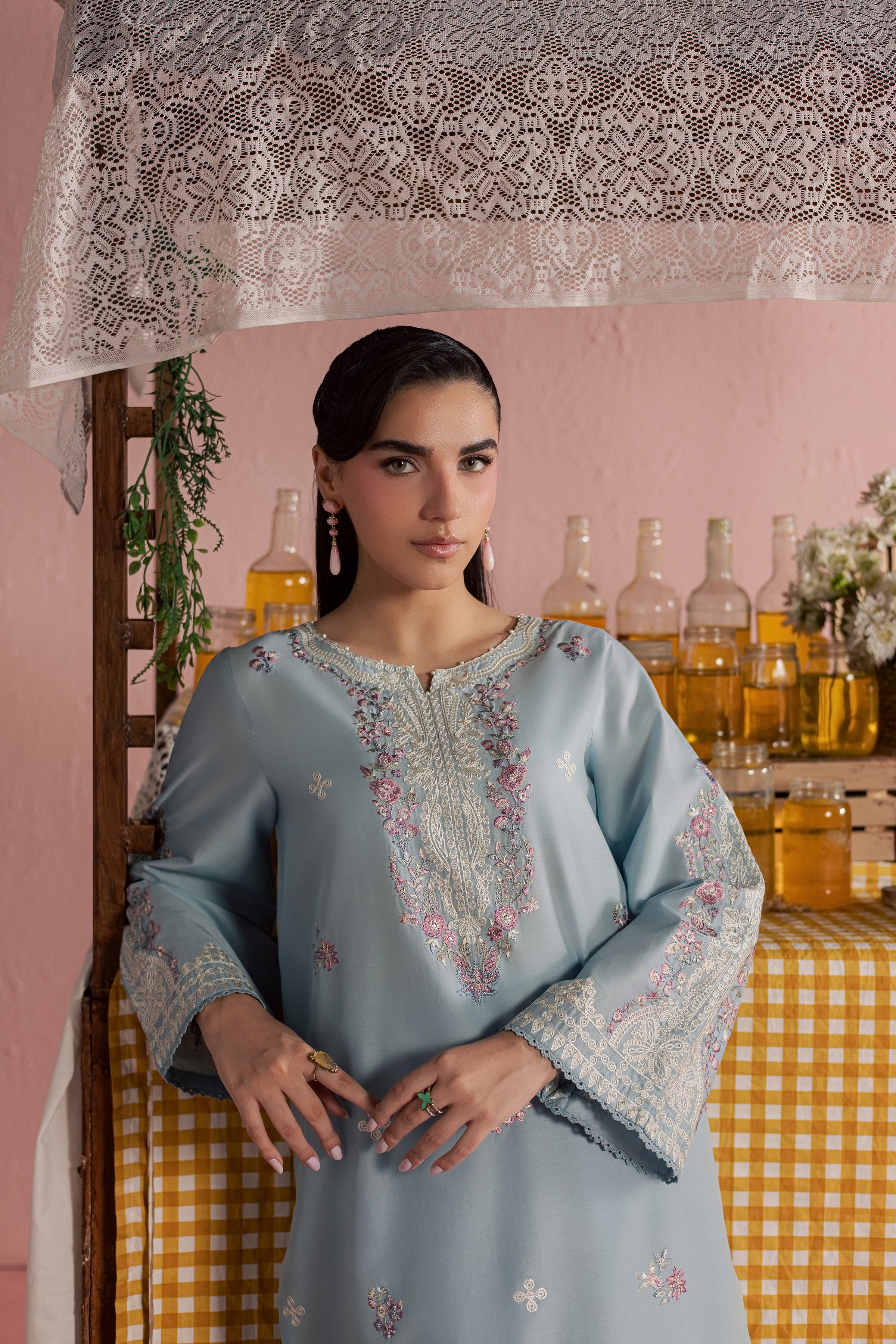  Ilya 2Pc - Embroidered Lawn Dress BATIKSS26  BATIK   XS / Sky Blue / Pima Lawn-S / Sky Blue / Pima Lawn-M / Sky Blue / Pima Lawn-L / Sky Blue / Pima Lawn-XL / Sky Blue / Pima Lawn
