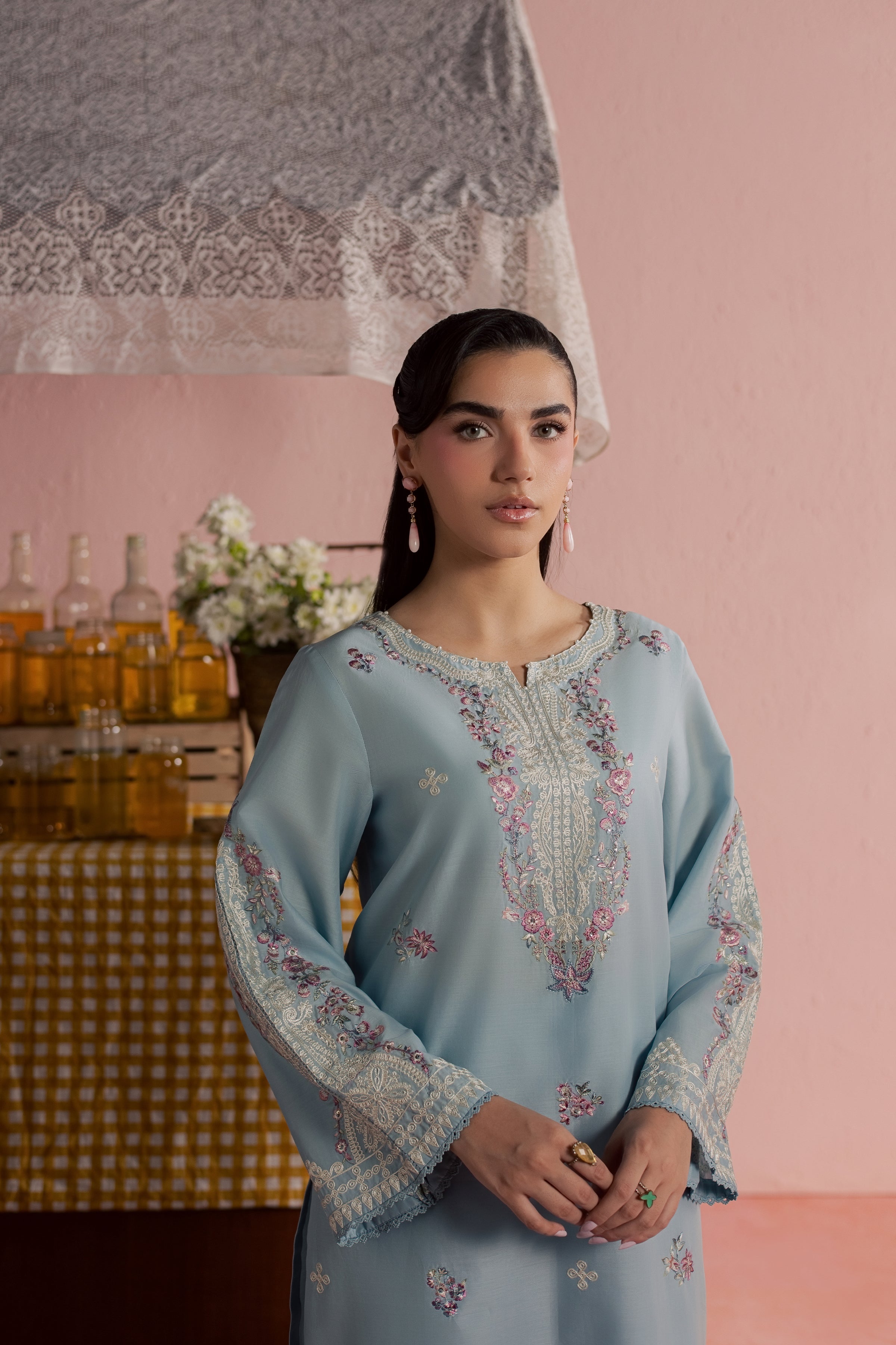 Ilya 2Pc - Embroidered Lawn Dress BATIKSS26  BATIK   XS / Sky Blue / Pima Lawn-S / Sky Blue / Pima Lawn-M / Sky Blue / Pima Lawn-L / Sky Blue / Pima Lawn-XL / Sky Blue / Pima Lawn