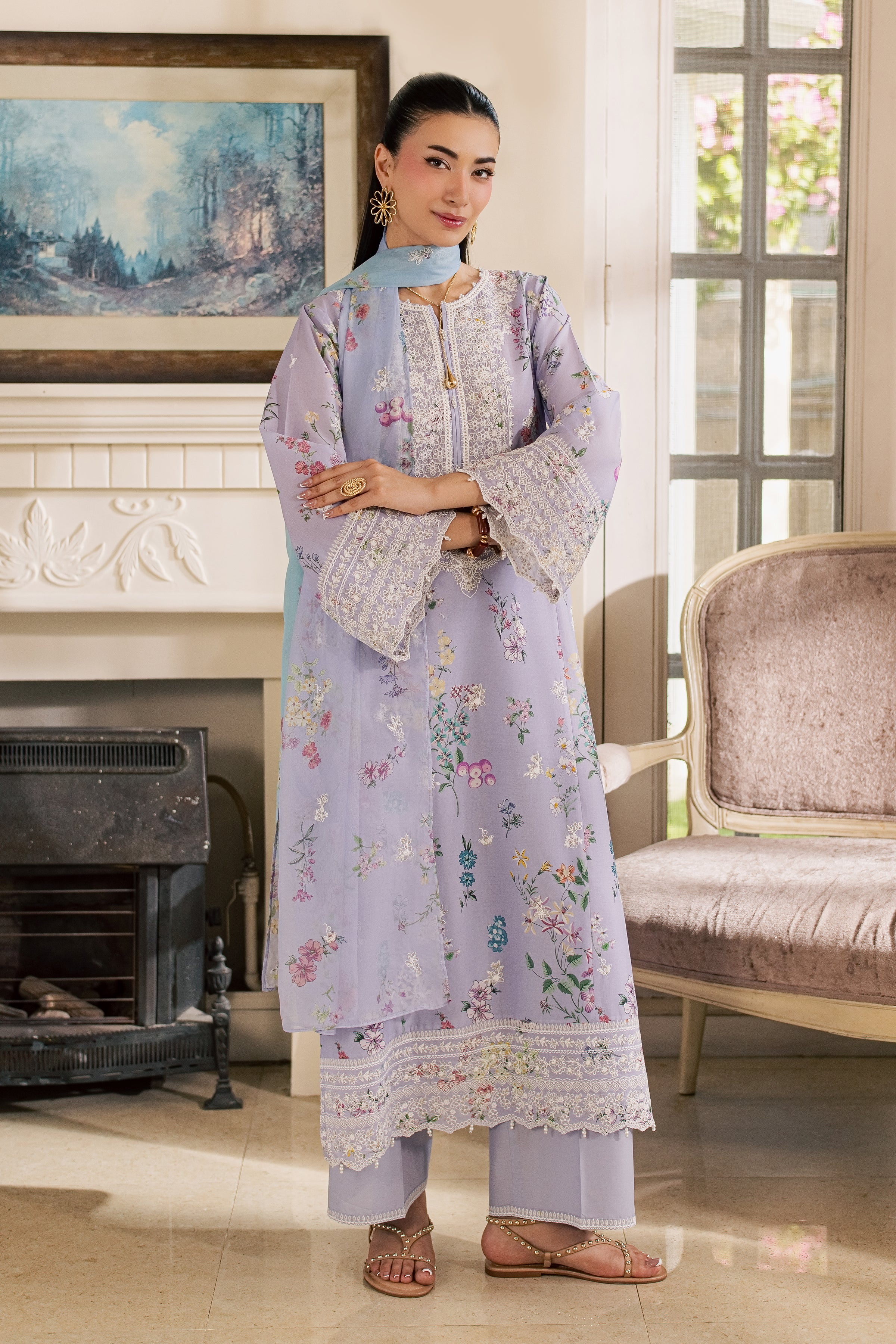  Ira 3Pc - Luxury Embroidered Lawn BATIKSS26  BATIK   XS / Blue / Lawn-S / Blue / Lawn-M / Blue / Lawn-L / Blue / Lawn-XL / Blue / Lawn