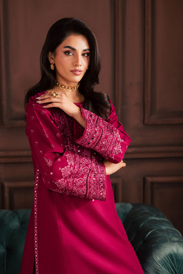 Irha 2Pc - Embroidered Khaddar Dress