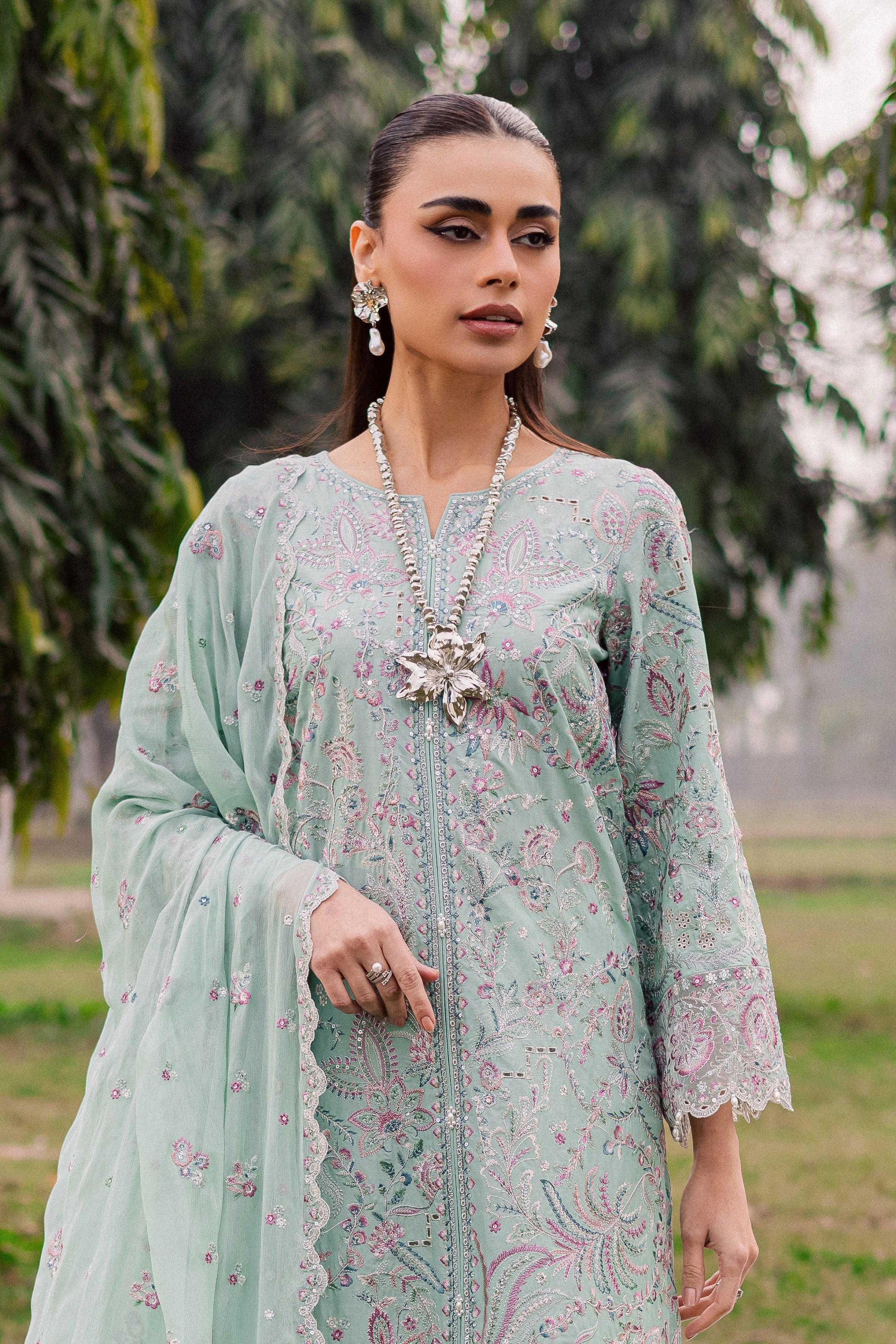  Iridule 3Pc - Festive Embroidered Lawn BATIKEID2026  BATIK   XS / Pearly Blue / Pima Lawn-S / Pearly Blue / Pima Lawn-M / Pearly Blue / Pima Lawn-L / Pearly Blue / Pima Lawn-XL / Pearly Blue / Pima Lawn