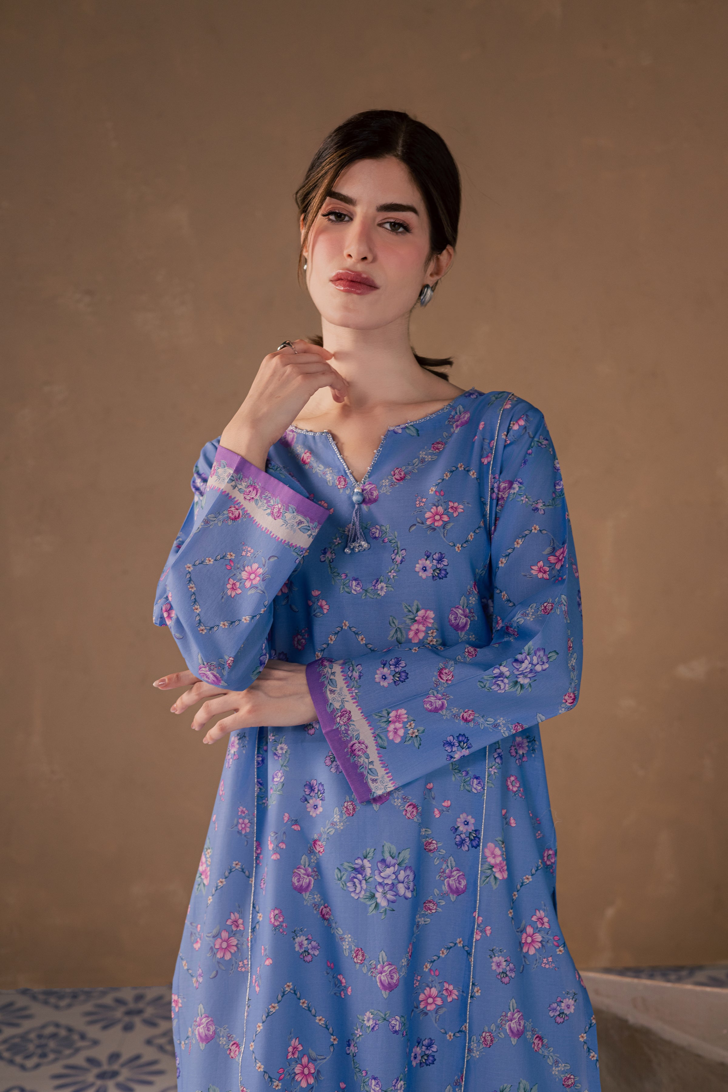  Iris Mel 2Pc - Printed Lawn Dress BATIKSS26  BATIK   XS / Blue / Lawn-S / Blue / Lawn-M / Blue / Lawn-L / Blue / Lawn-XL / Blue / Lawn