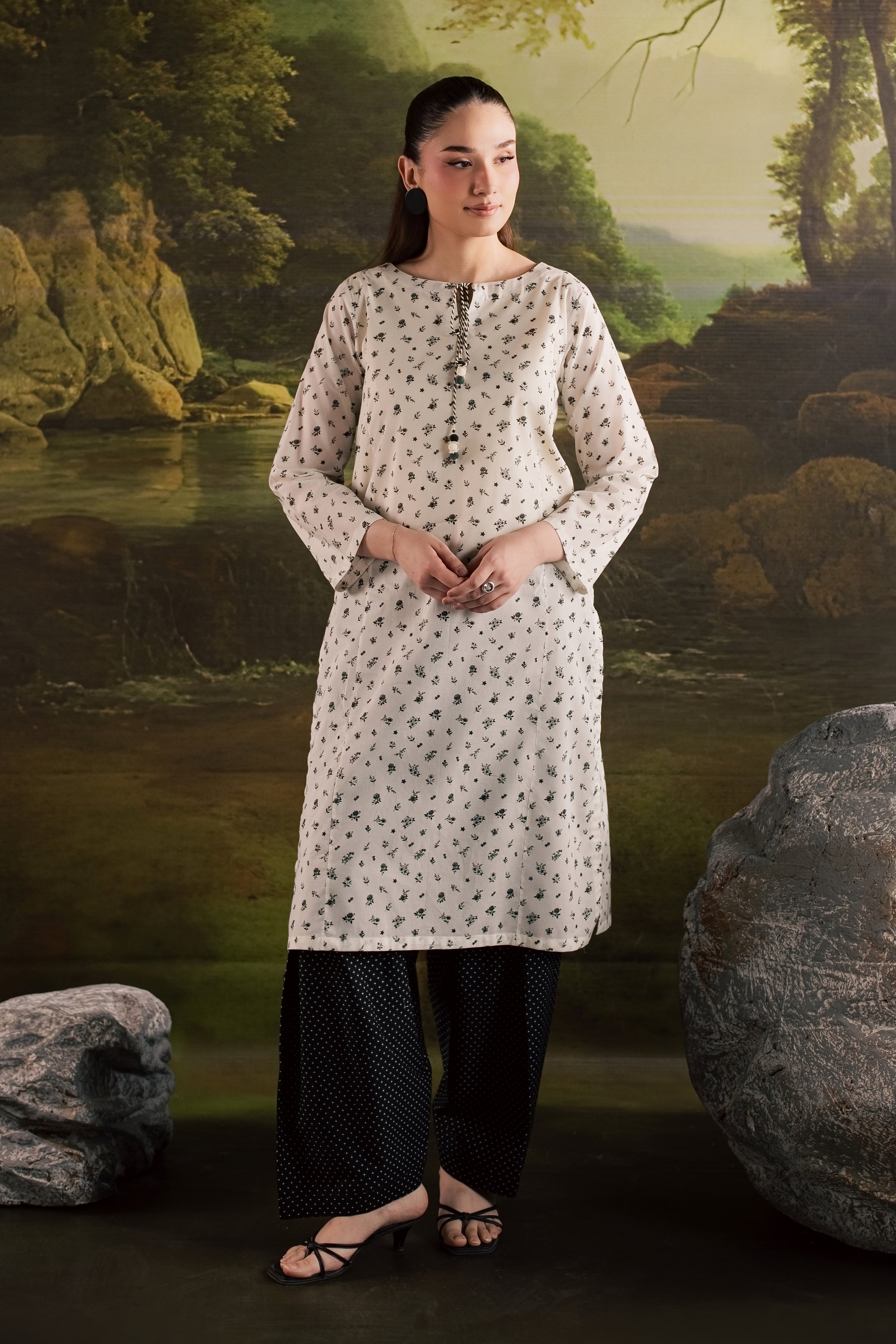  Jett 2Pc - Printed Lawn Dress BATIKSS26  BATIK   XS / Off White / Lawn-S / Off White / Lawn-M / Off White / Lawn-L / Off White / Lawn-XL / Off White / Lawn