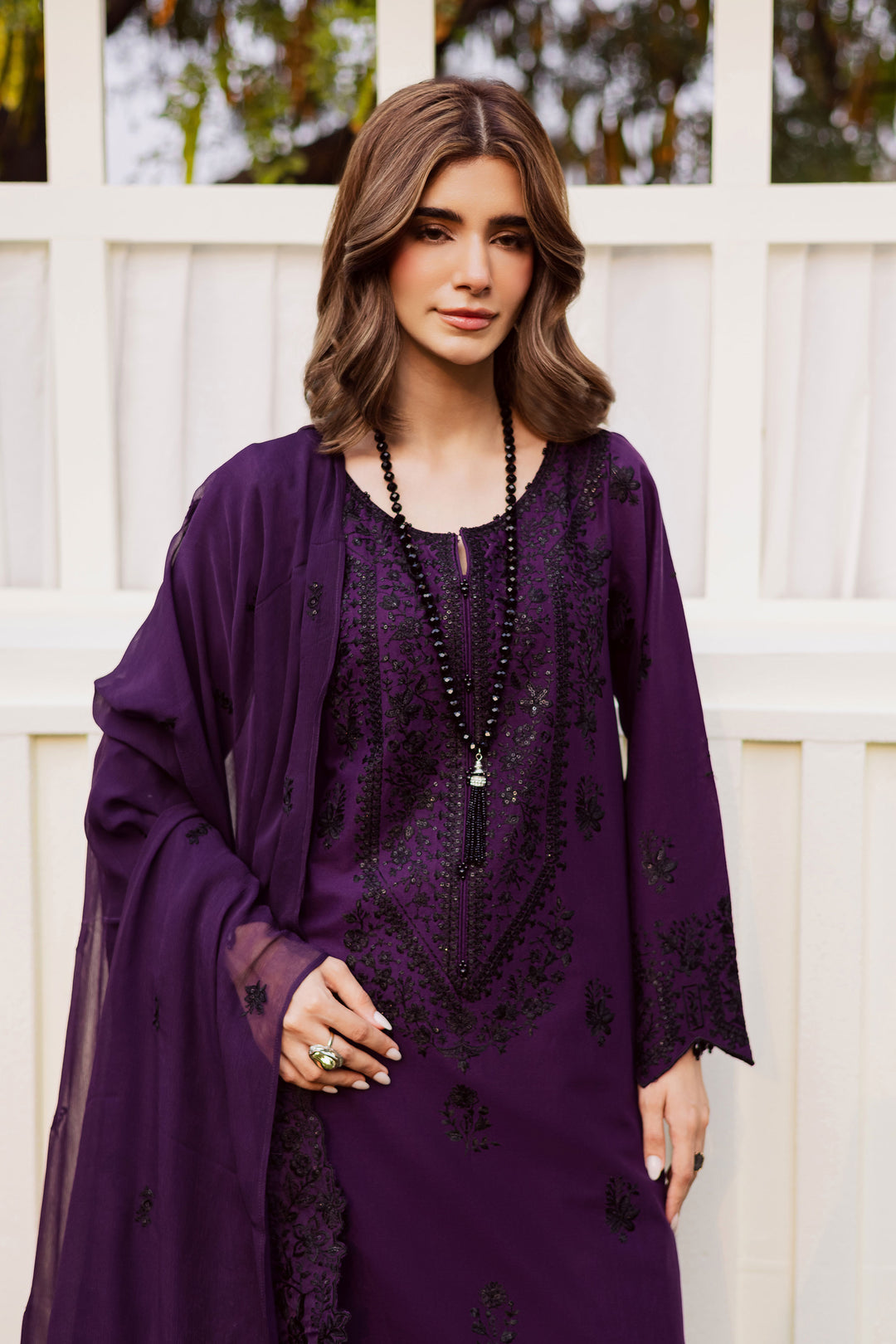  Jimmy 3Pc - Embroidered Khaddar Dress BATIK WINTER PRET 2025  BATIK   XS / Purple / Khaddar-S / Purple / Khaddar-M / Purple / Khaddar-L / Purple / Khaddar-XL / Purple / Khaddar