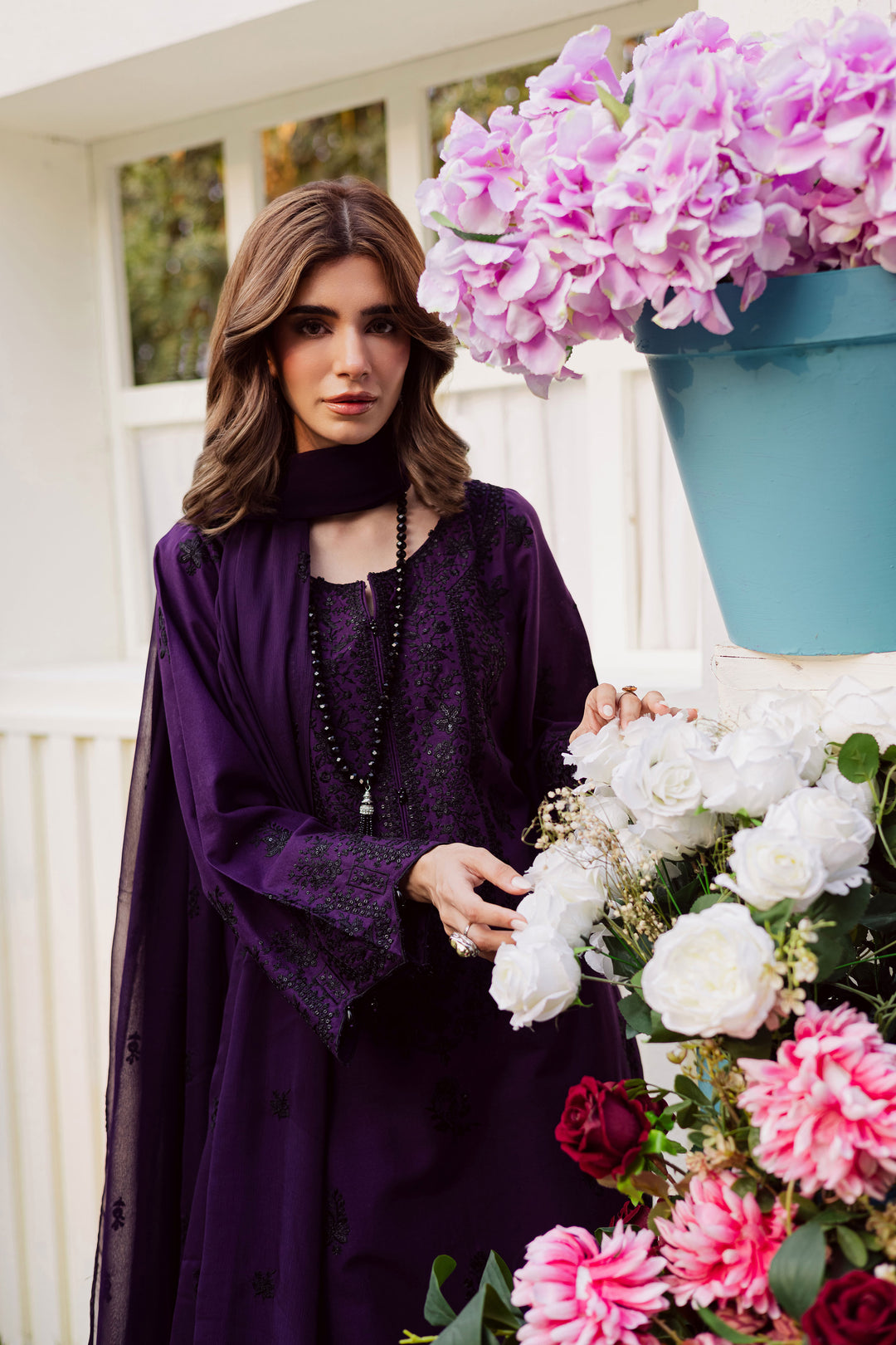  Jimmy 3Pc - Embroidered Khaddar Dress BATIK WINTER PRET 2025  BATIK   XS / Purple / Khaddar-S / Purple / Khaddar-M / Purple / Khaddar-L / Purple / Khaddar-XL / Purple / Khaddar