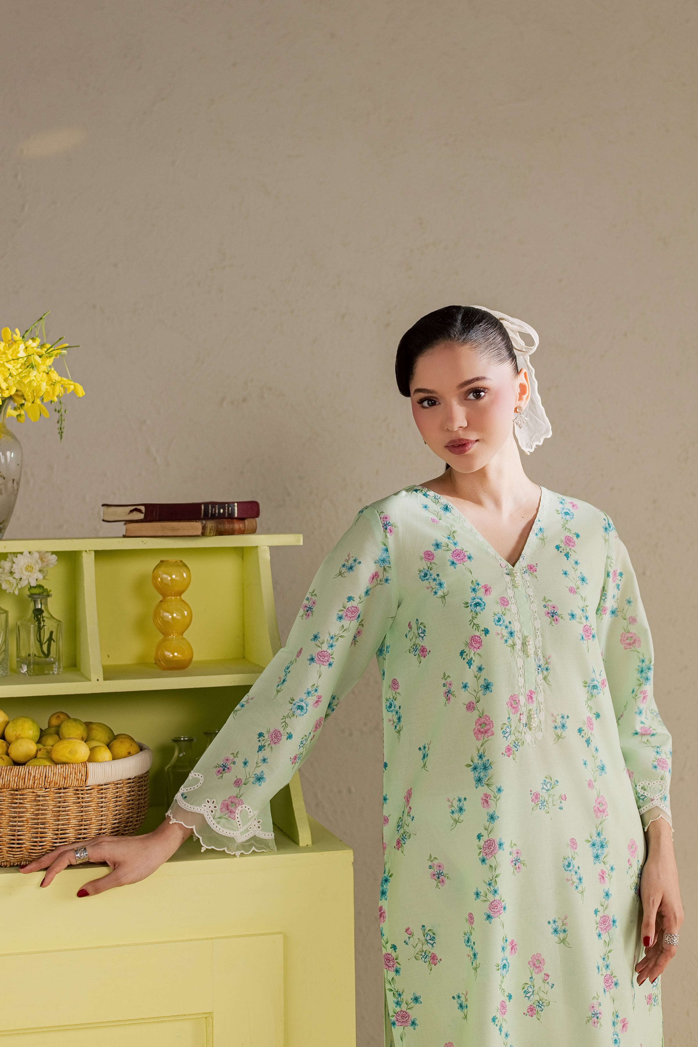  Jiwon 2Pc - Printed Lawn Dress BATIKSS26  BATIK   XS / Green / Lawn-S / Green / Lawn-M / Green / Lawn-L / Green / Lawn-XL / Green / Lawn