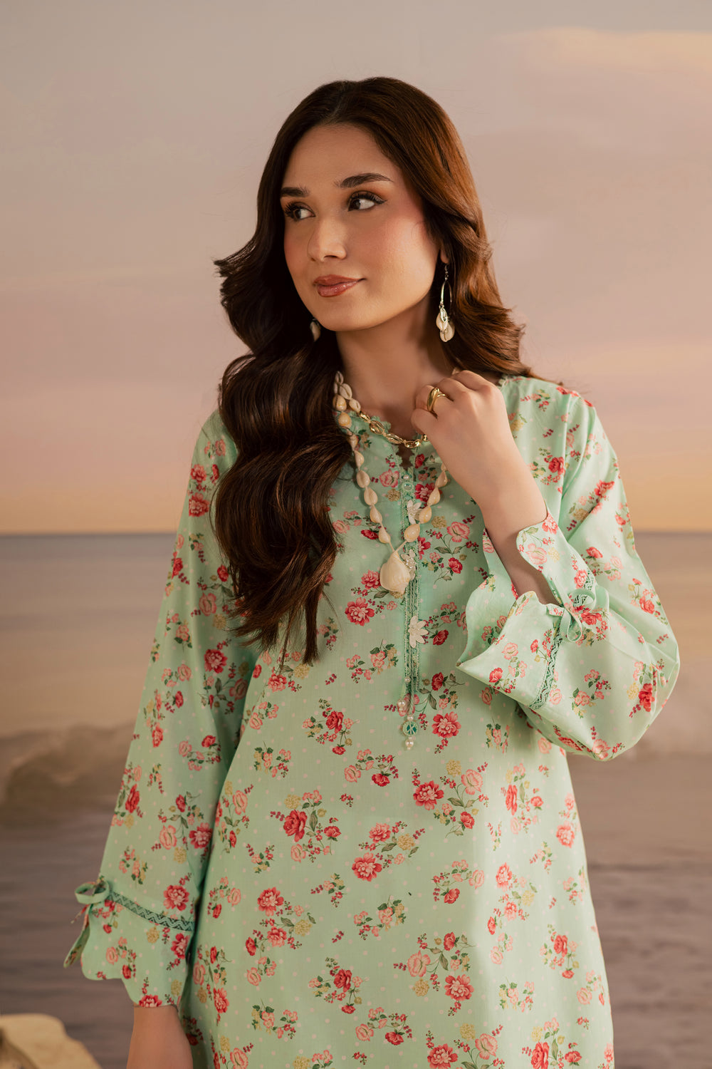  Joanna 2Pc - Printed Lawn Dress BATIKSS26  BATIK   XS / Green / Lawn-S / Green / Lawn-M / Green / Lawn-L / Green / Lawn-XL / Green / Lawn