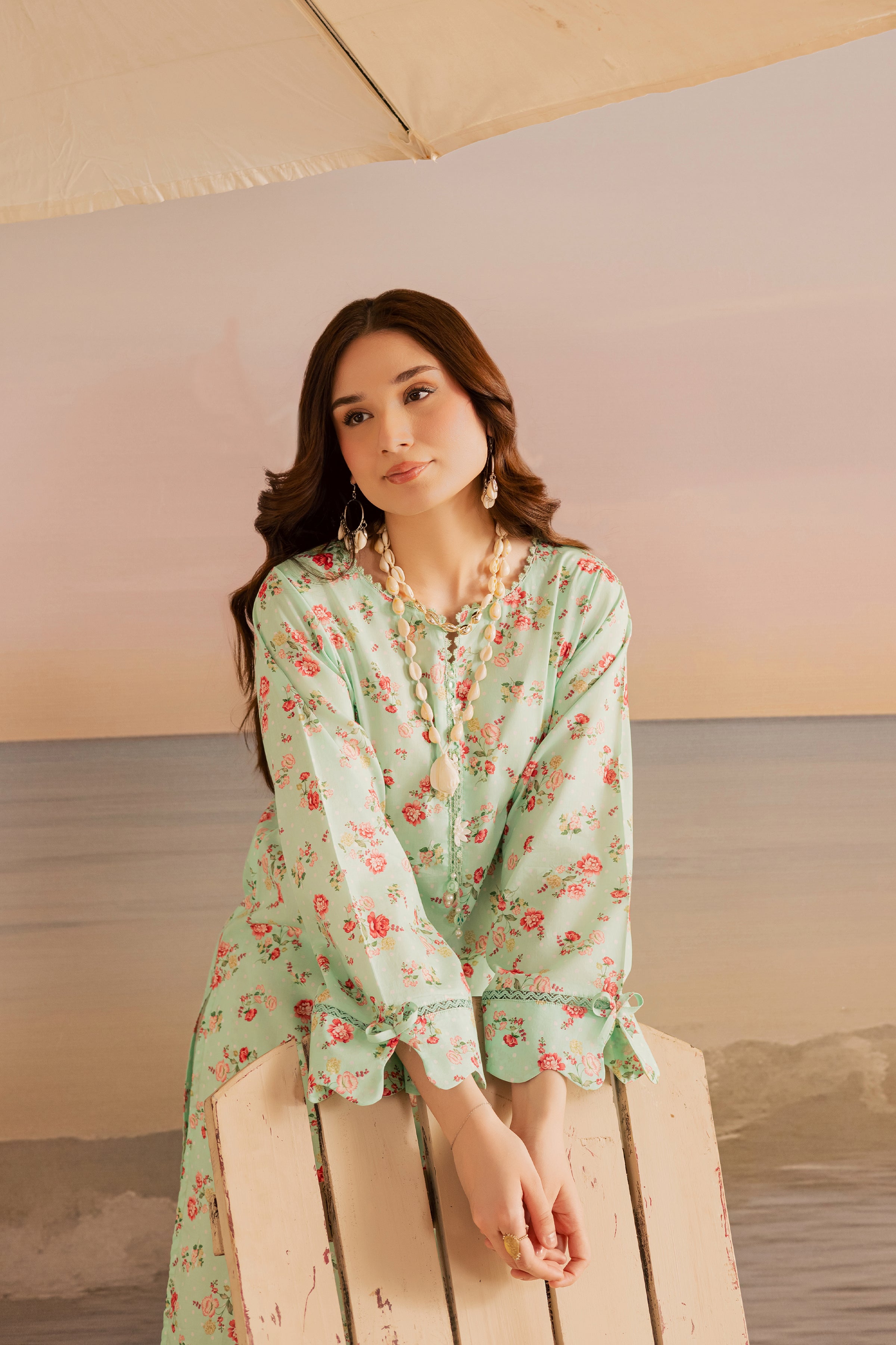  Joanna 2Pc - Printed Lawn Dress BATIKSS26  BATIK   XS / Green / Lawn-S / Green / Lawn-M / Green / Lawn-L / Green / Lawn-XL / Green / Lawn
