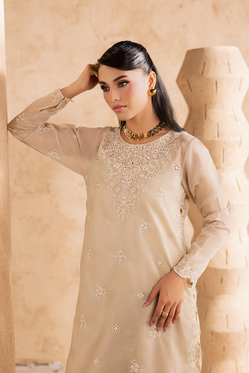  Jude 2Pc - Embroidered Festive Pret BATIKSS26  BATIK   XS / Skin / Paper Silk-S / Skin / Paper Silk-M / Skin / Paper Silk-L / Skin / Paper Silk-XL / Skin / Paper Silk