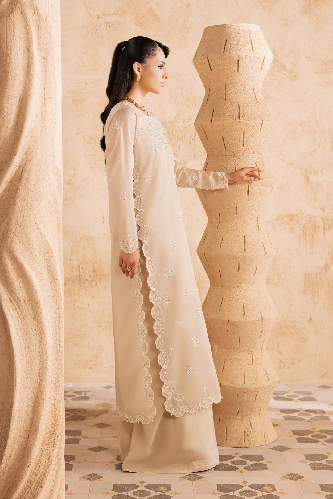  Jude 2Pc - Embroidered Festive Pret BATIKSS26  BATIK   XS / Skin / Paper Silk-S / Skin / Paper Silk-M / Skin / Paper Silk-L / Skin / Paper Silk-XL / Skin / Paper Silk