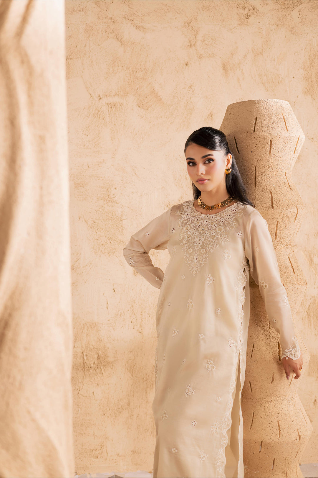  Jude 2Pc - Embroidered Festive Pret BATIKSS26  BATIK   XS / Skin / Paper Silk-S / Skin / Paper Silk-M / Skin / Paper Silk-L / Skin / Paper Silk-XL / Skin / Paper Silk