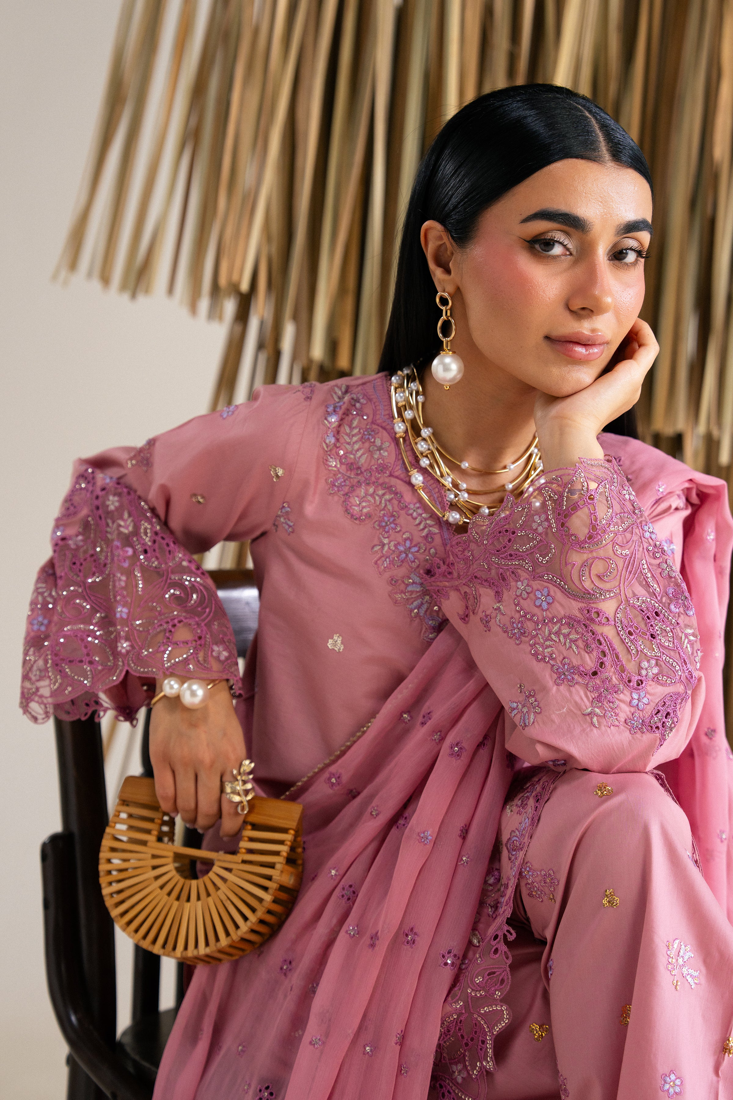  Kaia 3Pc - Festive Eid Pret BATIKSS26  BATIK   XS / Tea Pink / Giza-S / Tea Pink / Giza-M / Tea Pink / Giza-L / Tea Pink / Giza-XL / Tea Pink / Giza
